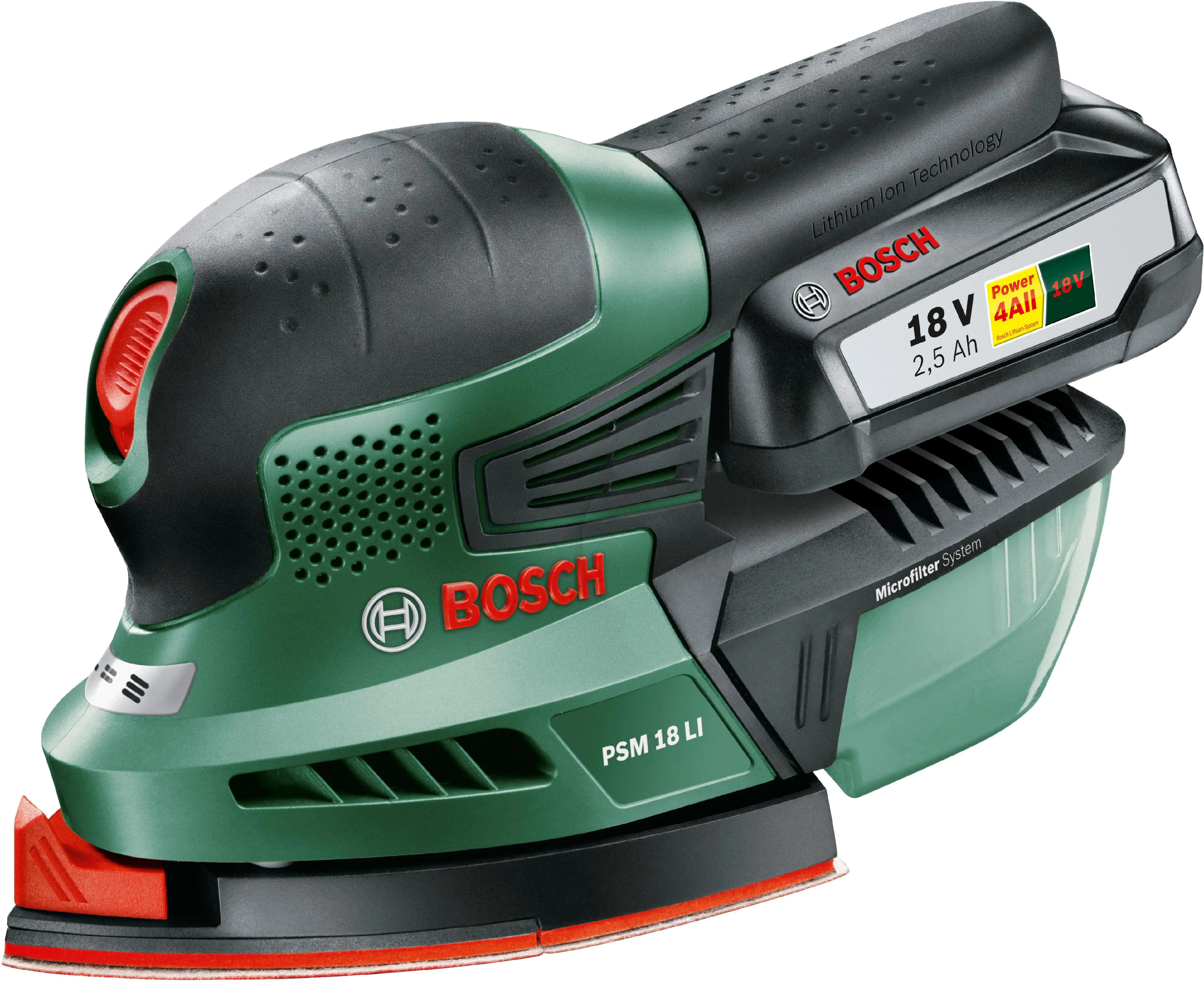 Bosch Akku-Multischleifer PSM 18 LI 18 V 2,5 Ah mit Akku & Ladegerät Bosch Akku-Multischleifer PSM 18 LI 18 V 2,5 Ah mit Akku & Ladegerät