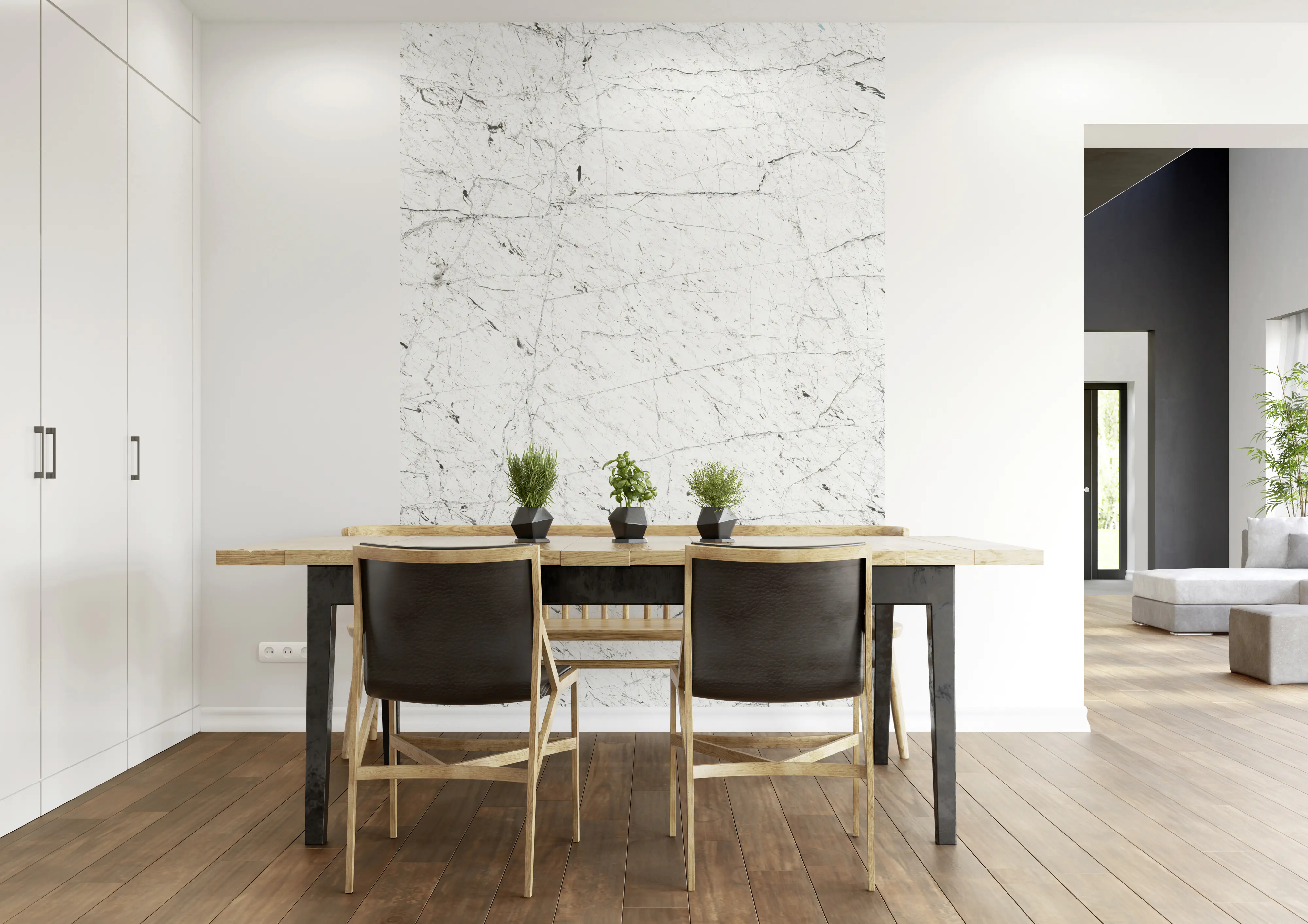 Rasch Vlies Fototapete 364330 Weiß-Cremeweiß Muster & Motive 3 m x 2,12 m