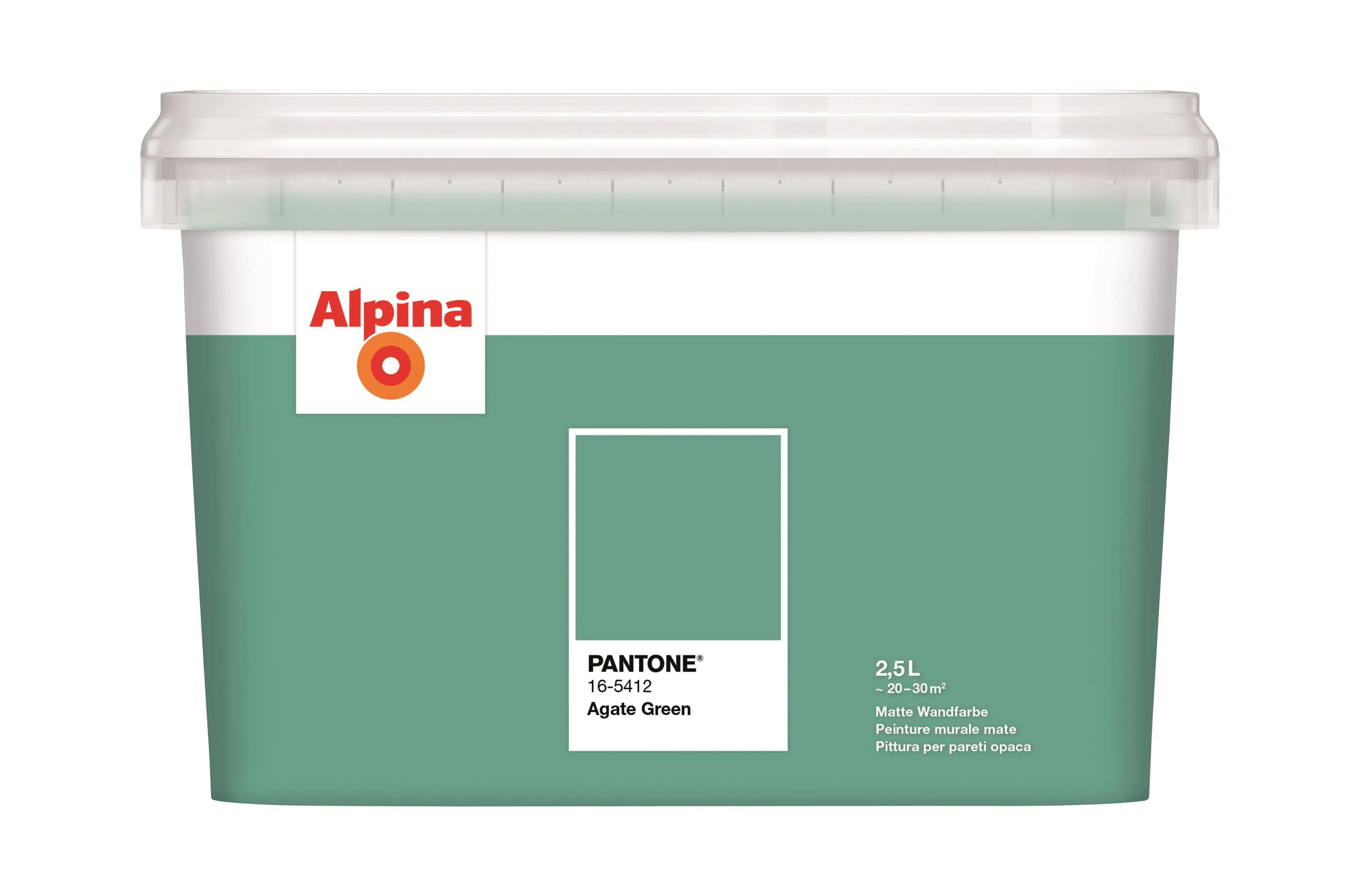 Alpina Wandfarbe Pantone matt agate green 2,5 L