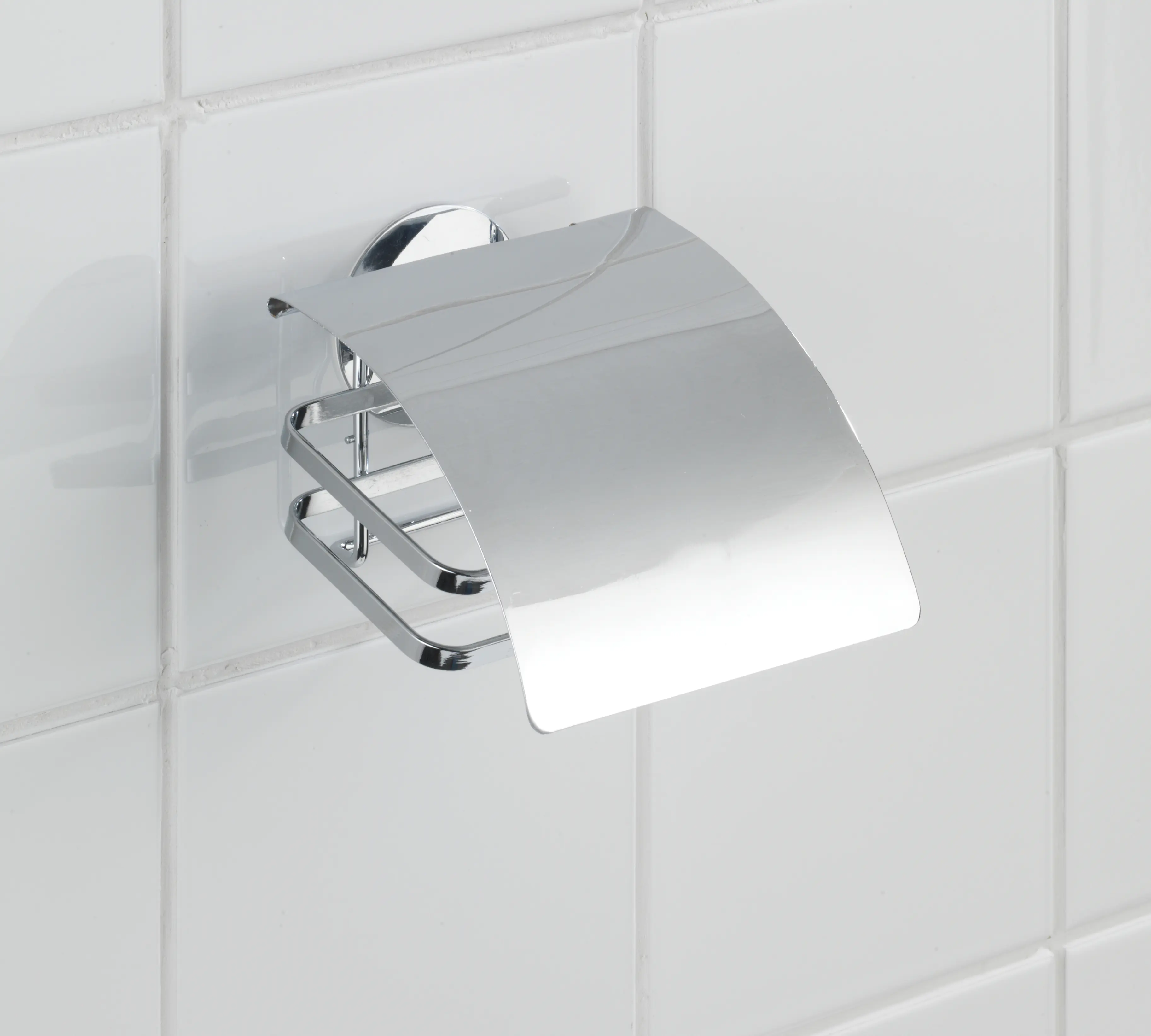 Wenko Toilettenpapierhalter Edelstahl Turbo-Loc Cover
