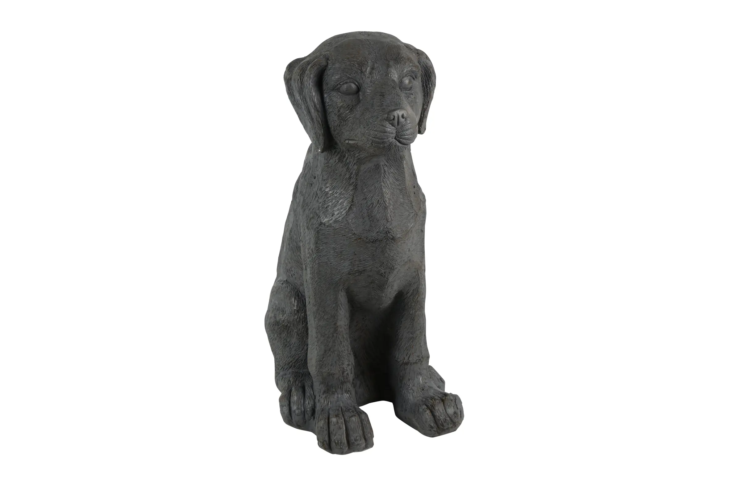 Dekofigur Hund Guus sitzend 35 x 51 cm braun