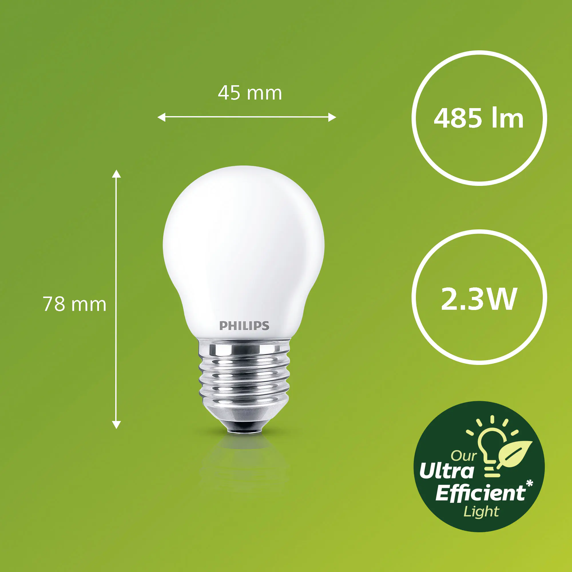 Philips Led Leuchtmittel Tropfenform E27 warmweiß