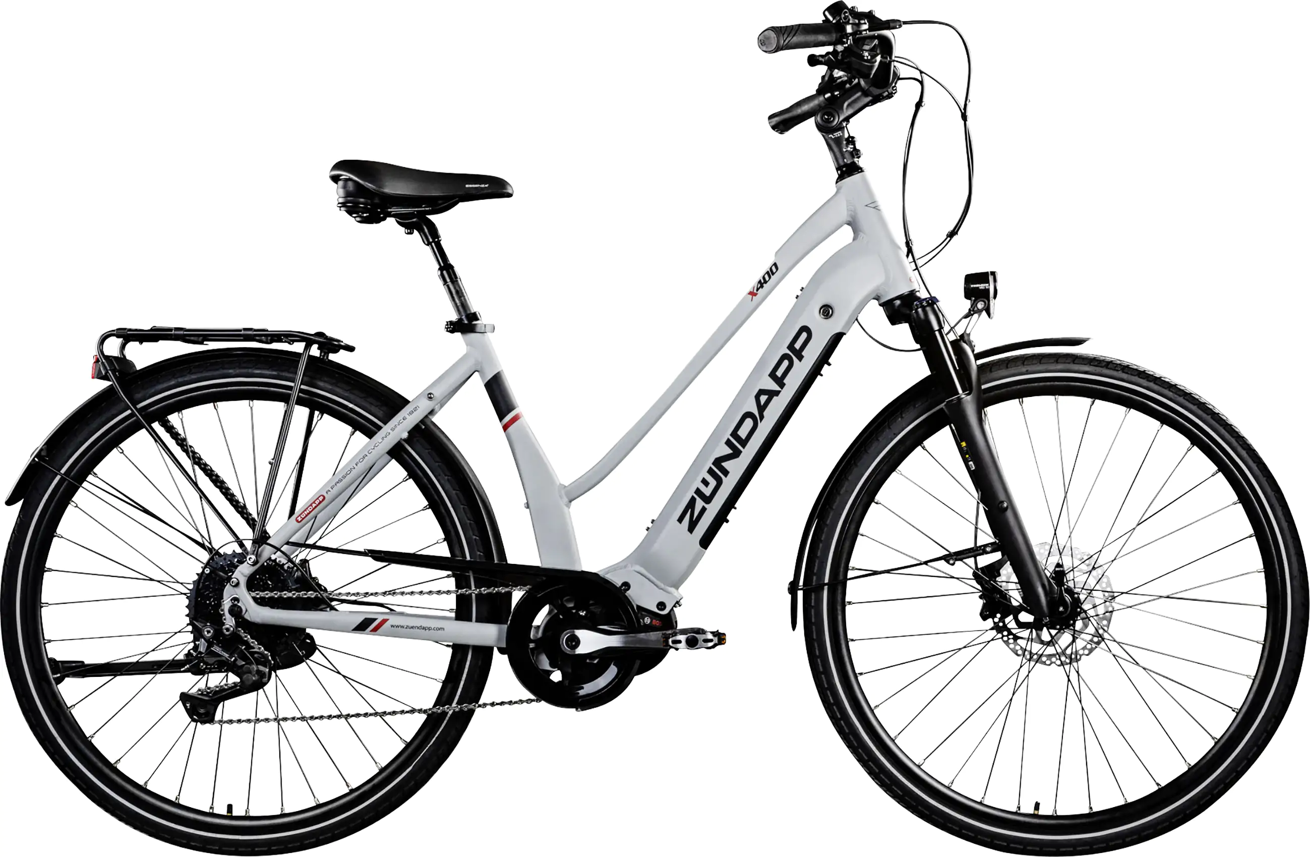 Zündapp E-Bike Trekking X400 28 Zoll 11-Gang 500 Wh silber