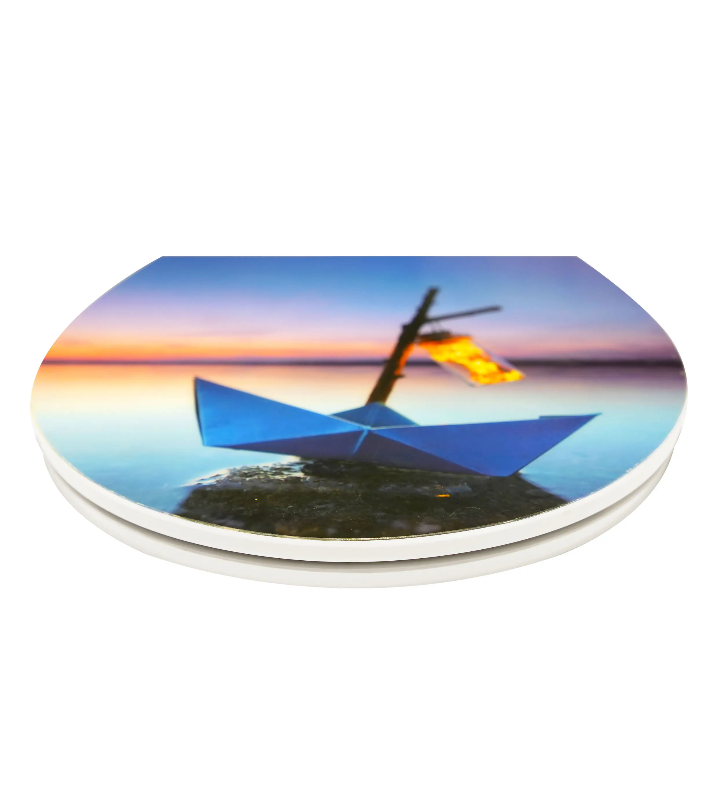 Primaster WC-Sitz mit Absenkautomatik Papierboot weiß