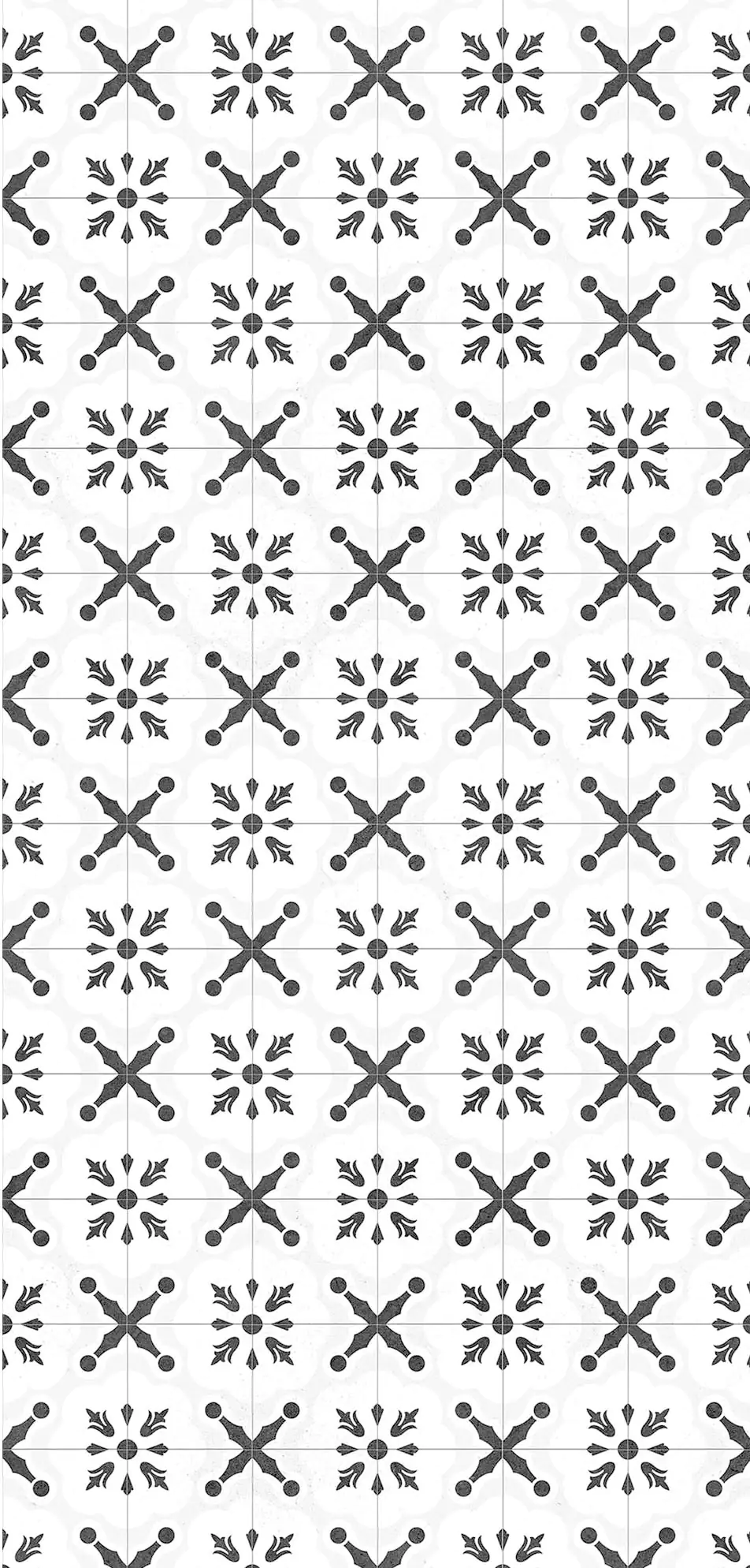 Breuer Duschrückwand Fliese Orient schwarz/weiß Dekor 150 x 255 x 0,3 cm