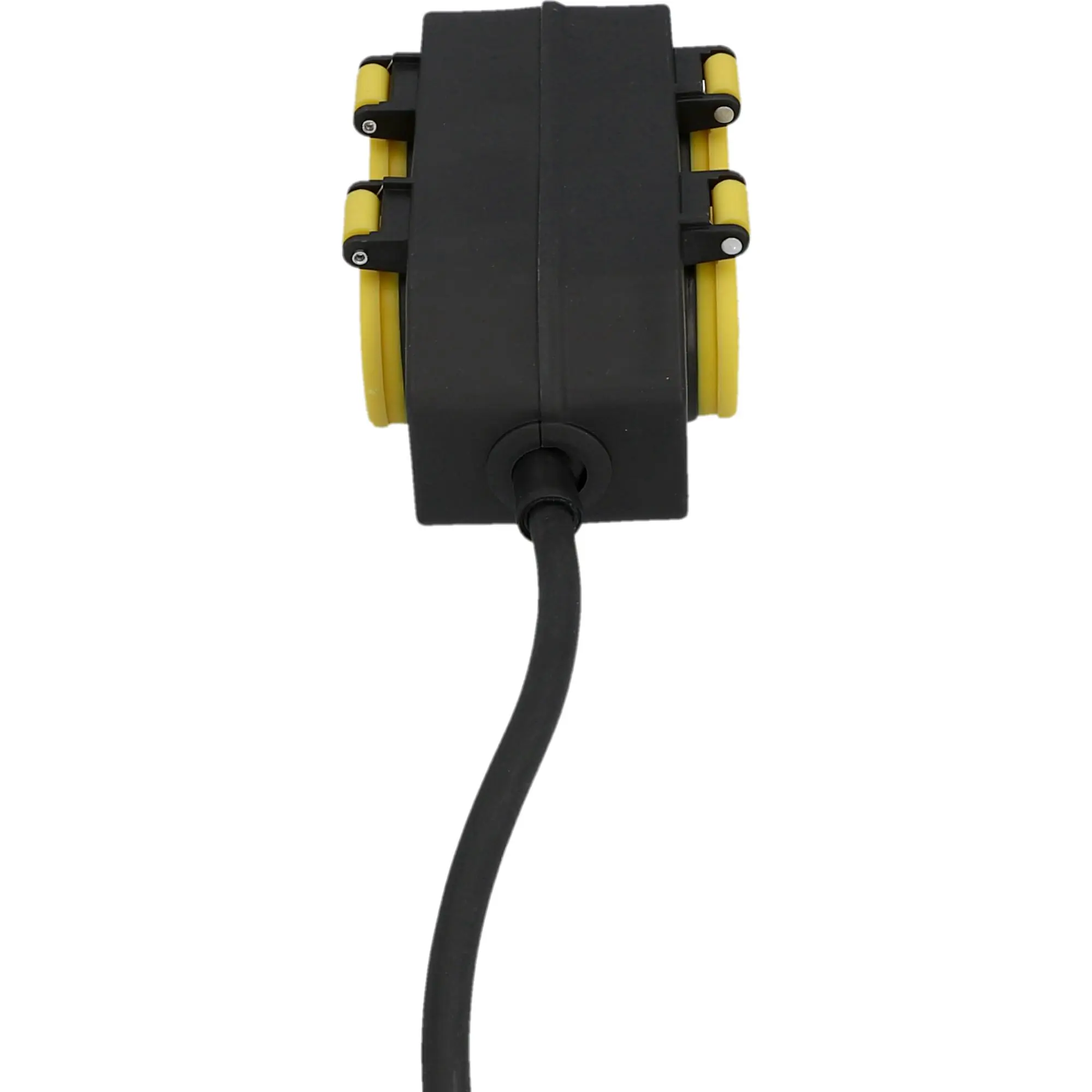 Unitec Steckdosenleiste 4-fach 5m für Außen, mit Berührungsschutz, schwarz