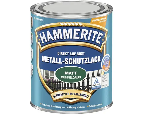 Hammerite Metall-Schutzlack 250 ml dunkelgrün matt
