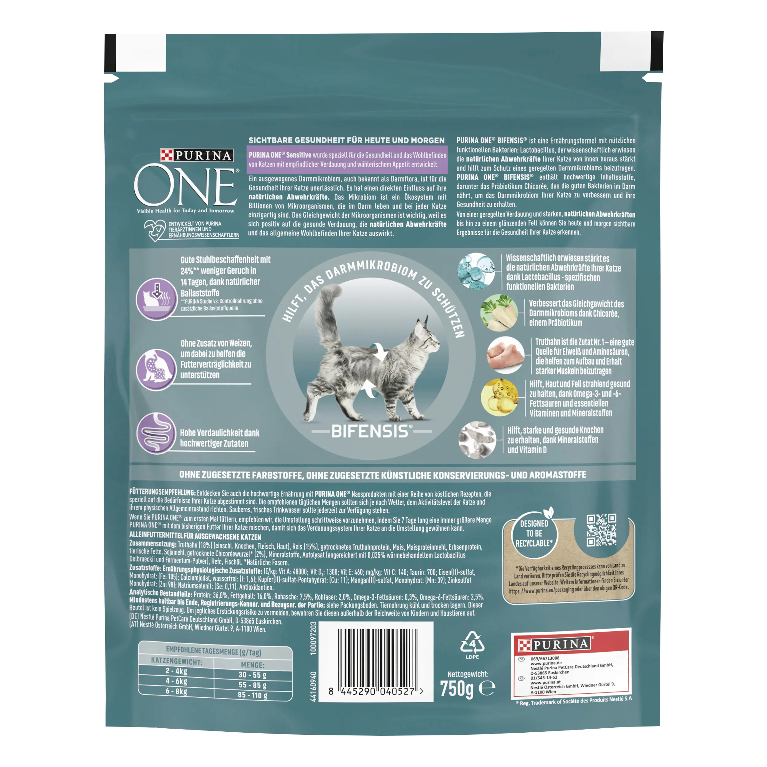 Purina ONE Senior 11+ reich an Huhn und Vollkorn-Getreide 750 g