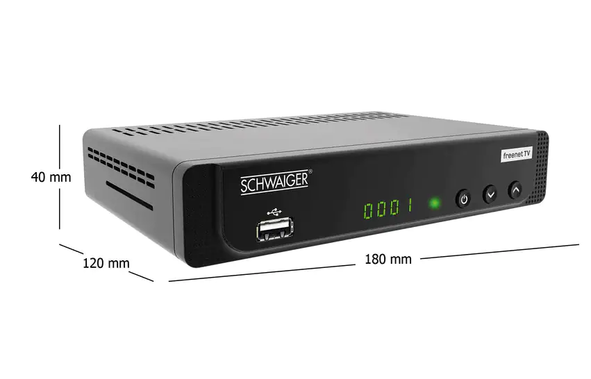 Schwaiger Terrestrischer Receiver DTR600HD - Full HD (DVB-T2) Empfang: ÖR, Freenet* Schwaiger Terrestrischer Receiver DTR600HD - Full HD (DVB-T2) Empfang: ÖR, Freenet*