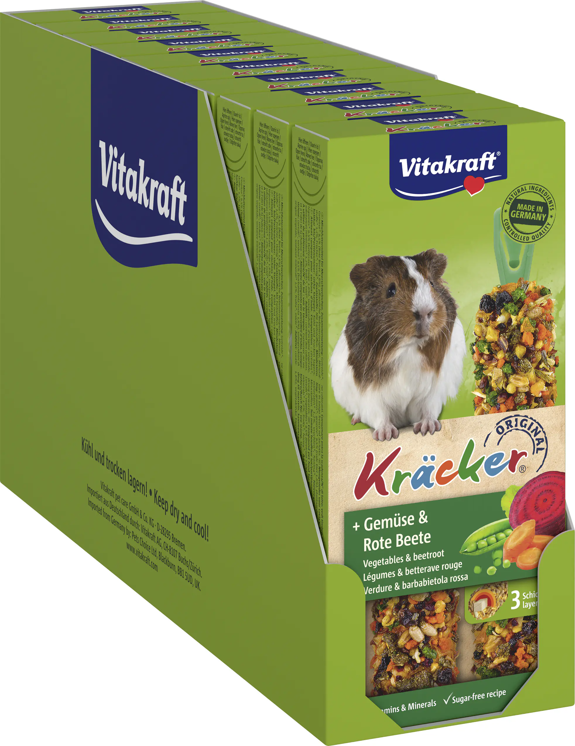 Vitakraft Nagerfutter Snack Kräcker 112 g Gemüse & Rote Beete 2 Stück