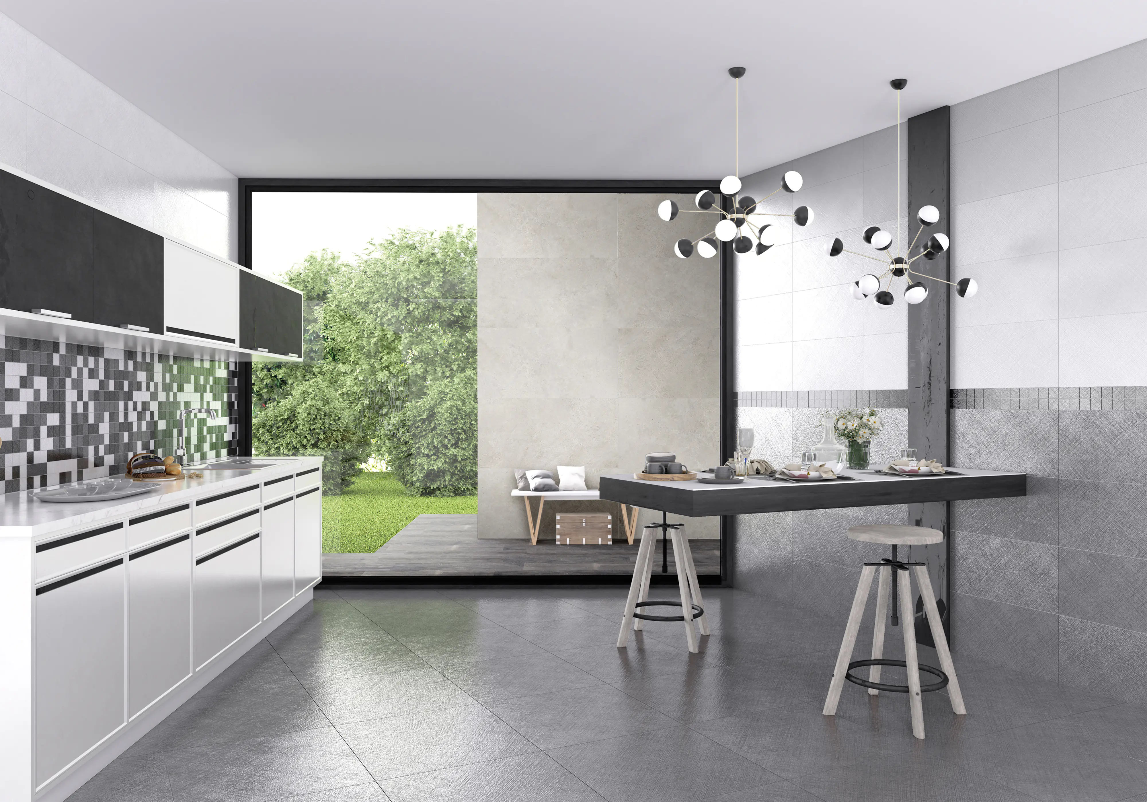 Bodenfliese Feinsteinzeug Las Vegas 60 x 60 cm grau