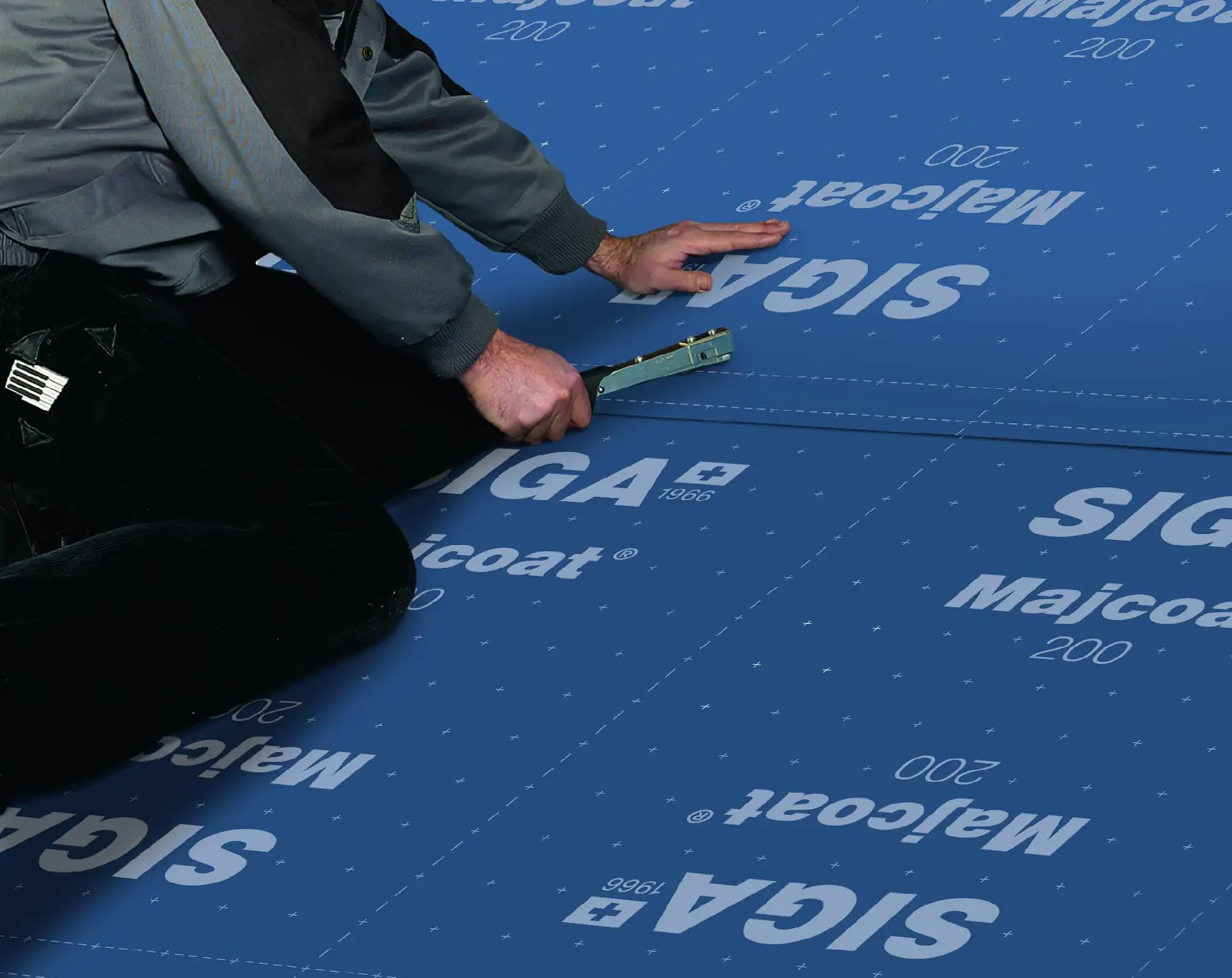 Siga Unterdeckbahn Majcoat 200 50 x 1,5 m = 75 m² blau