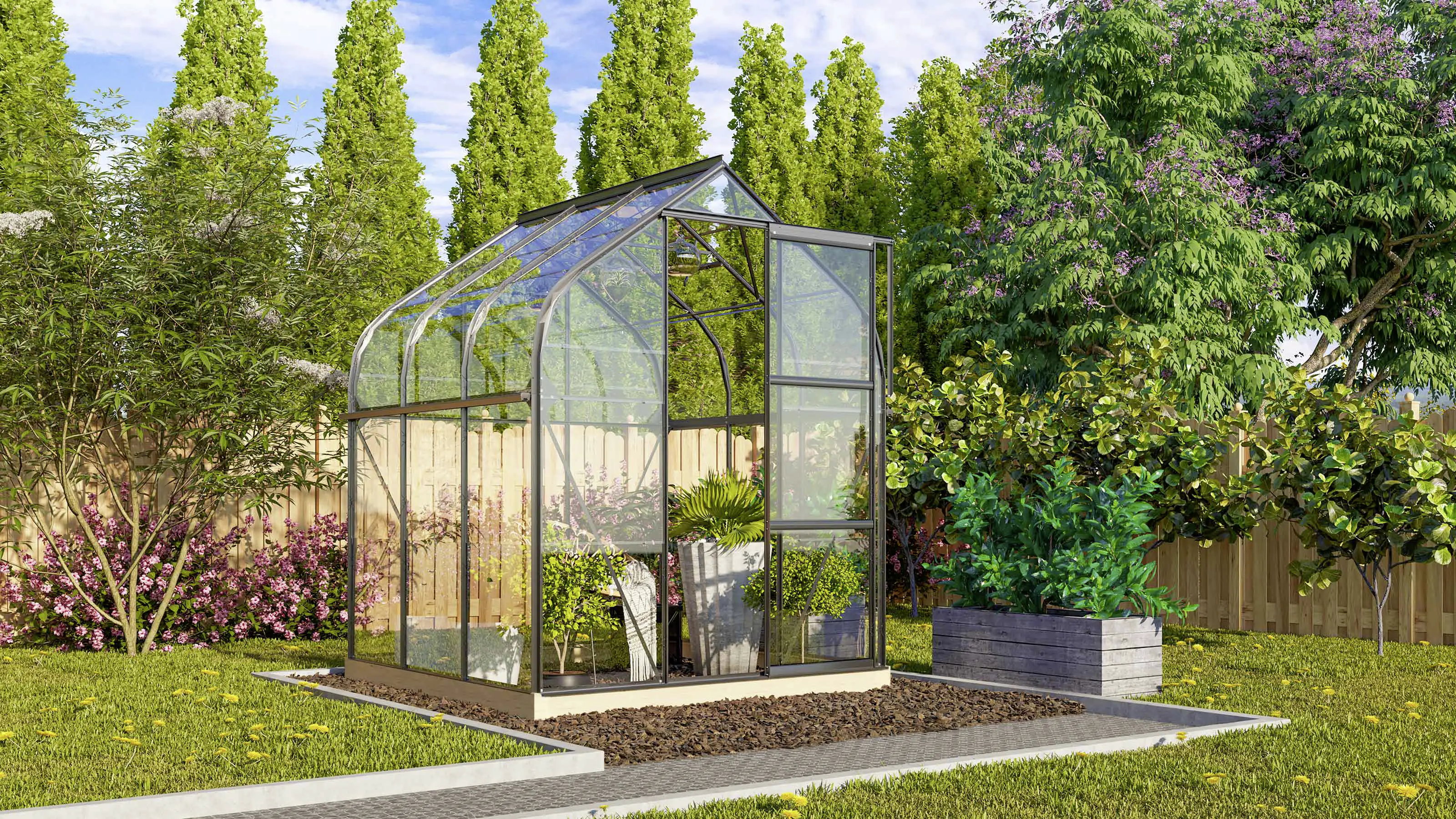 Vitavia Gewächshaus Orion 3800 202 x 195 cm 3 mm ESG