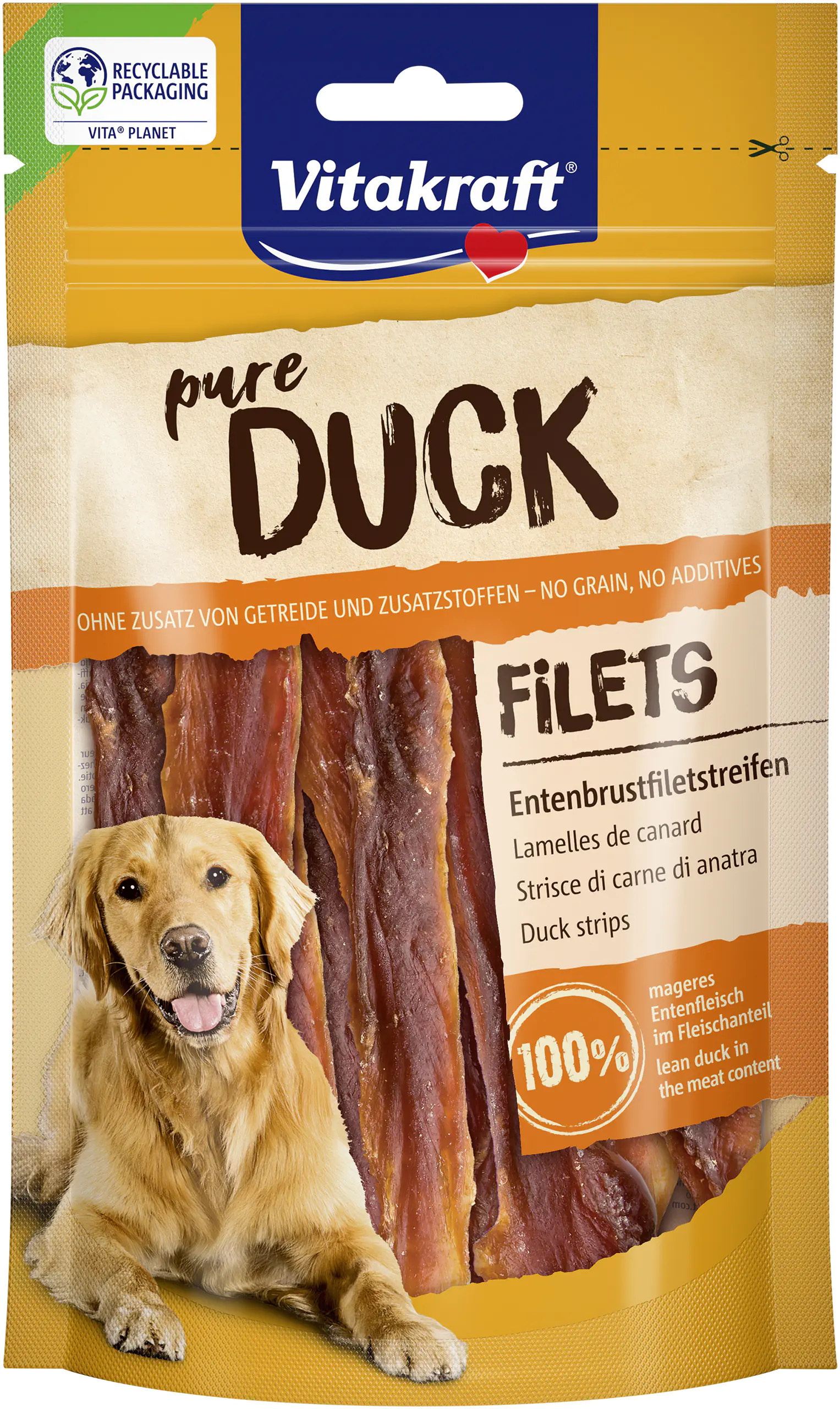 Vitakraft DUCK Entenfleischstreifen 80 g Vitakraft DUCK Entenfleischstreifen 80 g