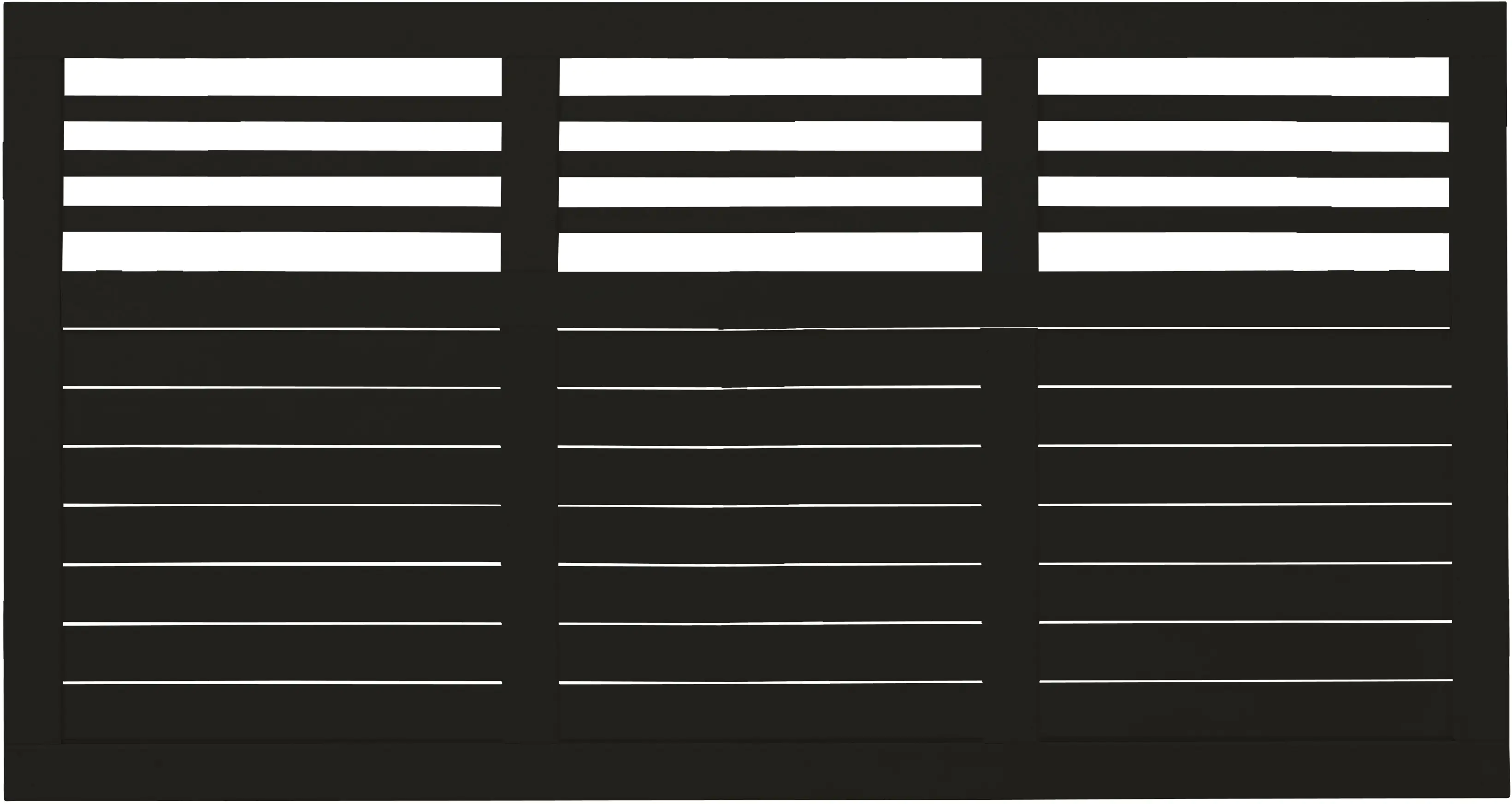 Plus Zaun Decora 180 x 95 cm RAL 9005 Schwarz