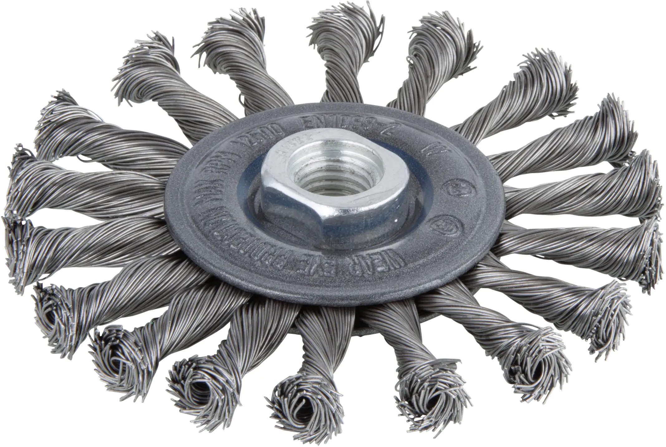 Wolfcraft Scheibendrahtbürste Ø 115 mm gezopft für Winkelschleifer