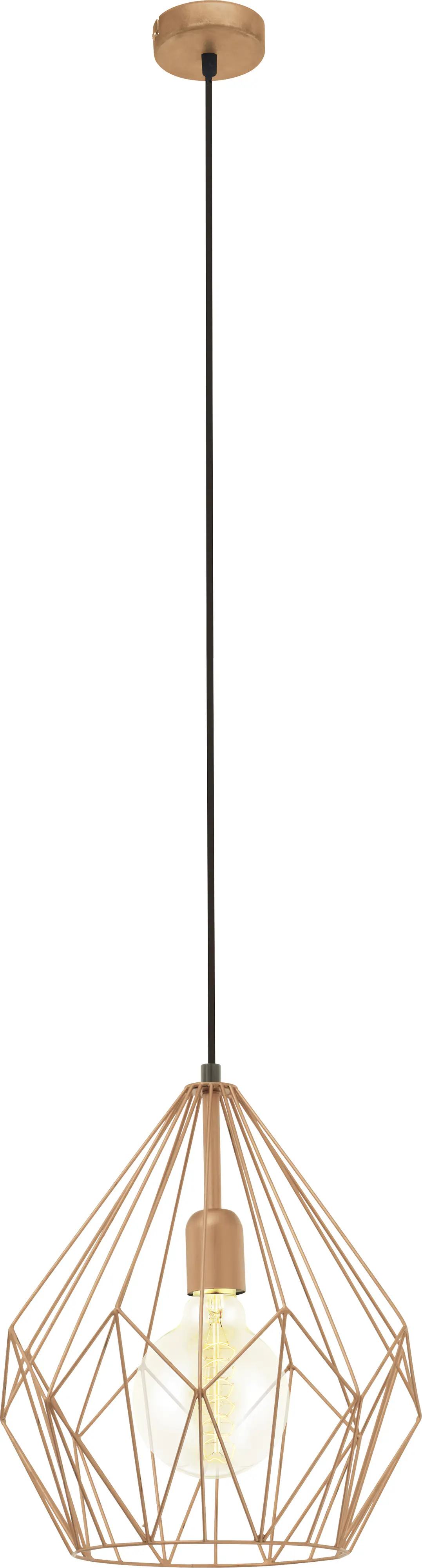 Eglo Pendelleuchte Carlton kupfer Ø 31 cm E27