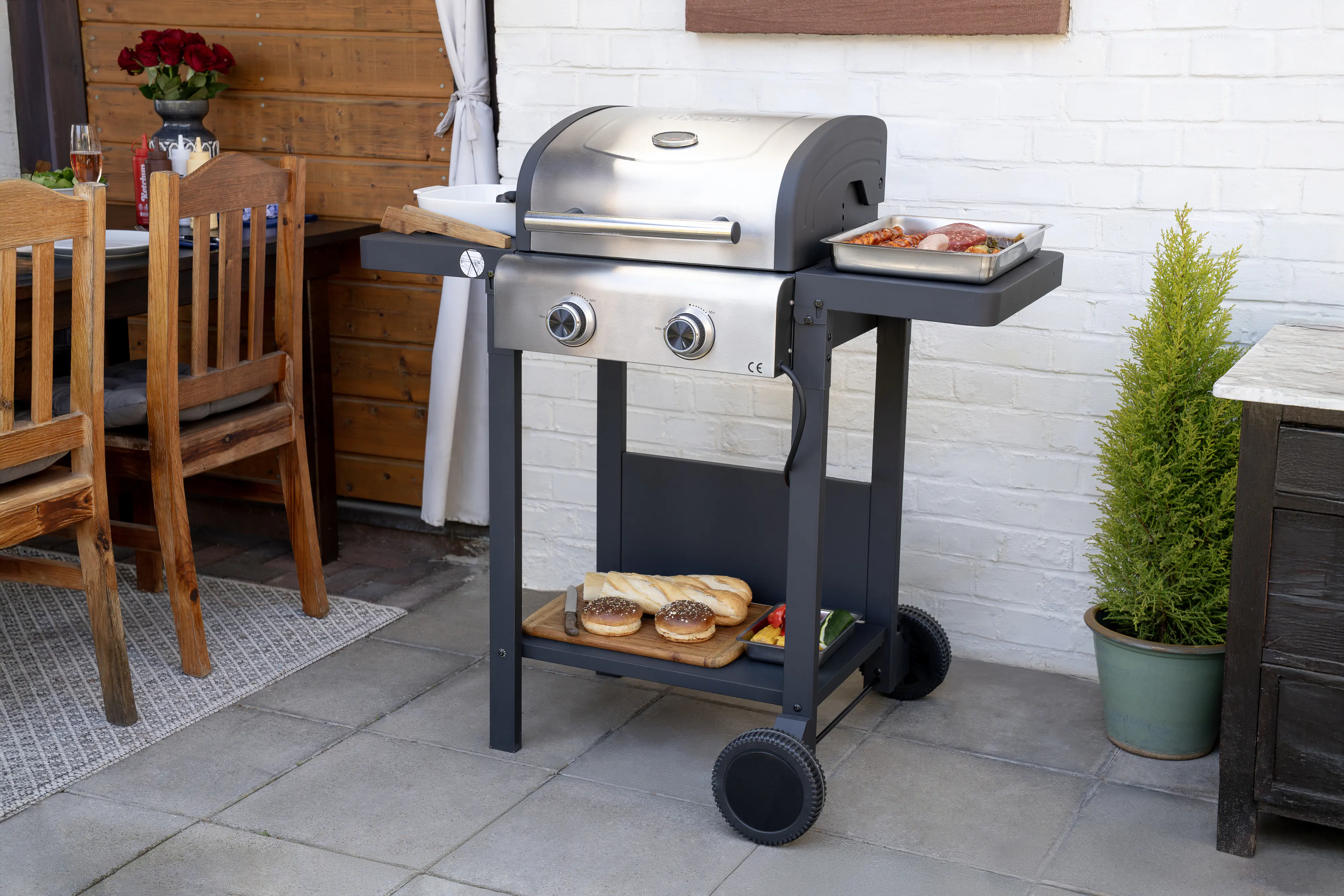 Unold 58595 BBQ Elektrogrill Buddy 2600 W Grillfläche: 45 x 40 cm