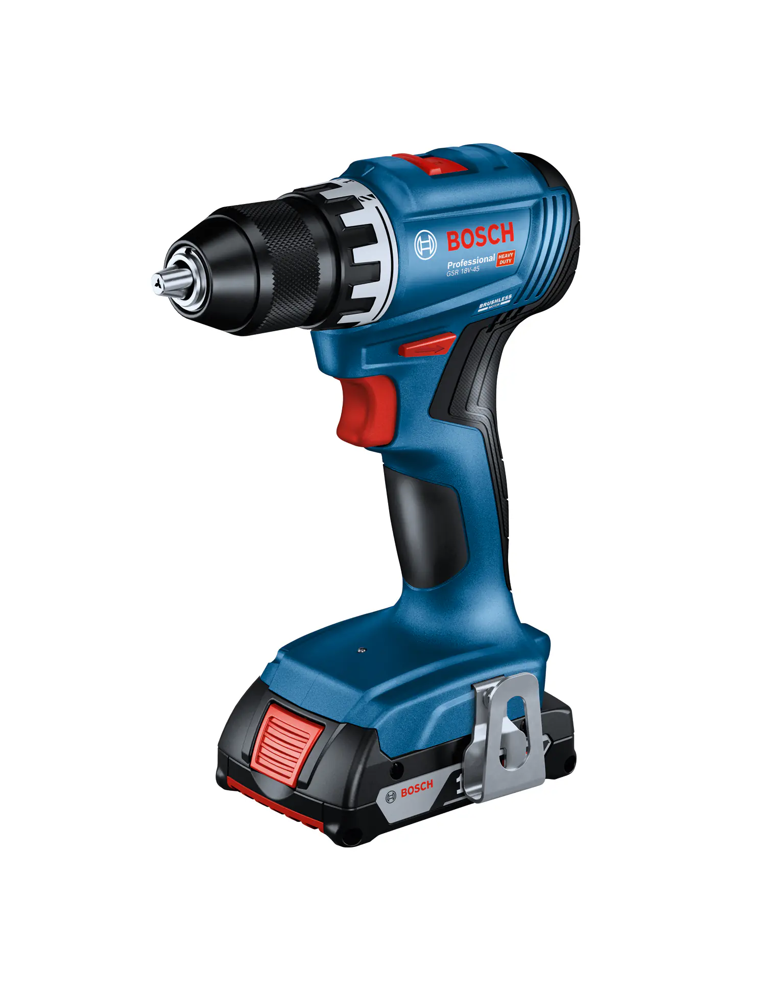 Bosch Professional Akku-Bohrschrauber GSR 18V-45 Set inkl. 82-teiligem Zubehör