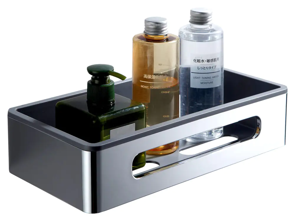 TrendLine Duschkorb eckig Kunststoff chrom