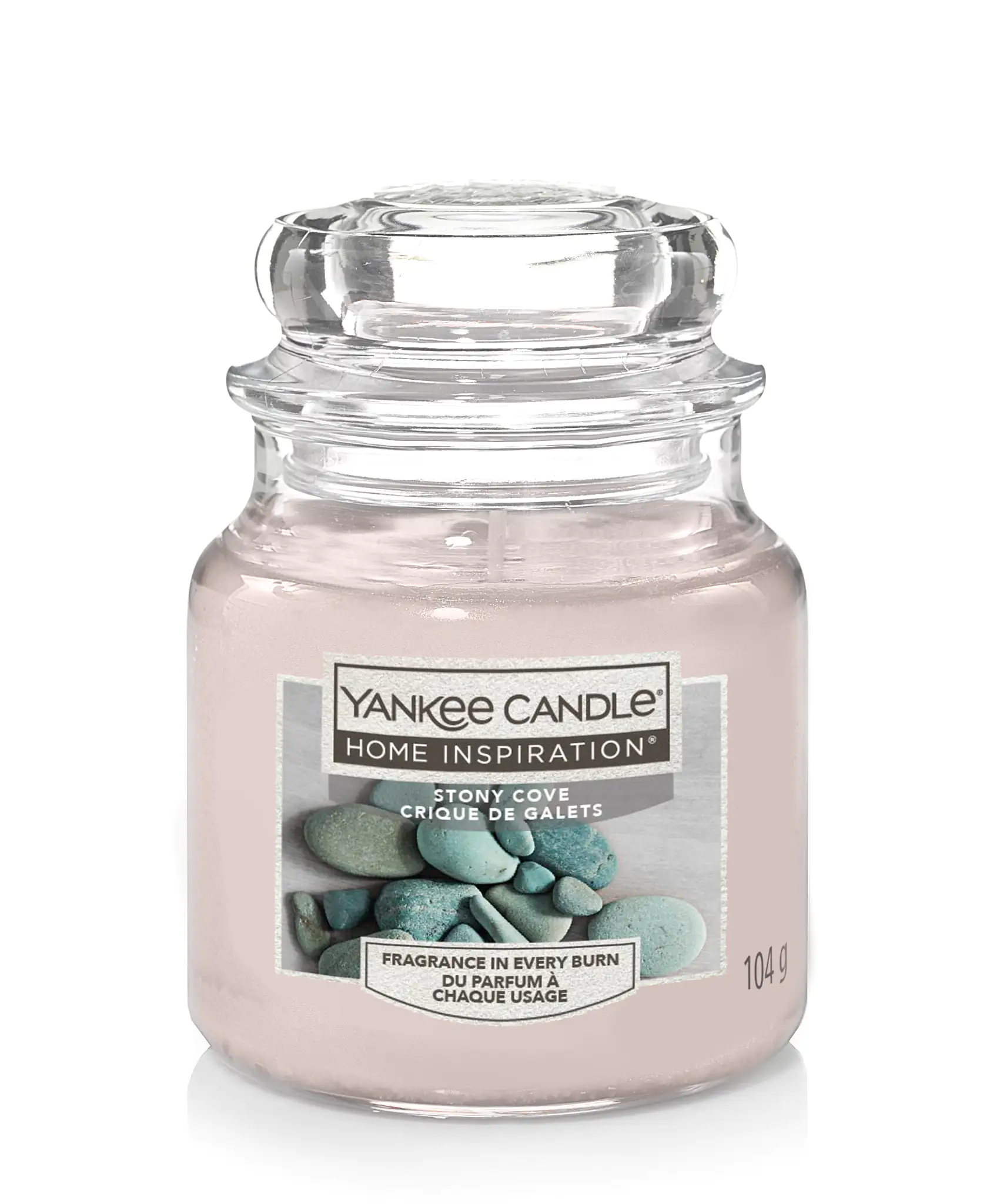 Yankee Candle Duftkerze Kleines Glas Stony Cove 104 g, grau