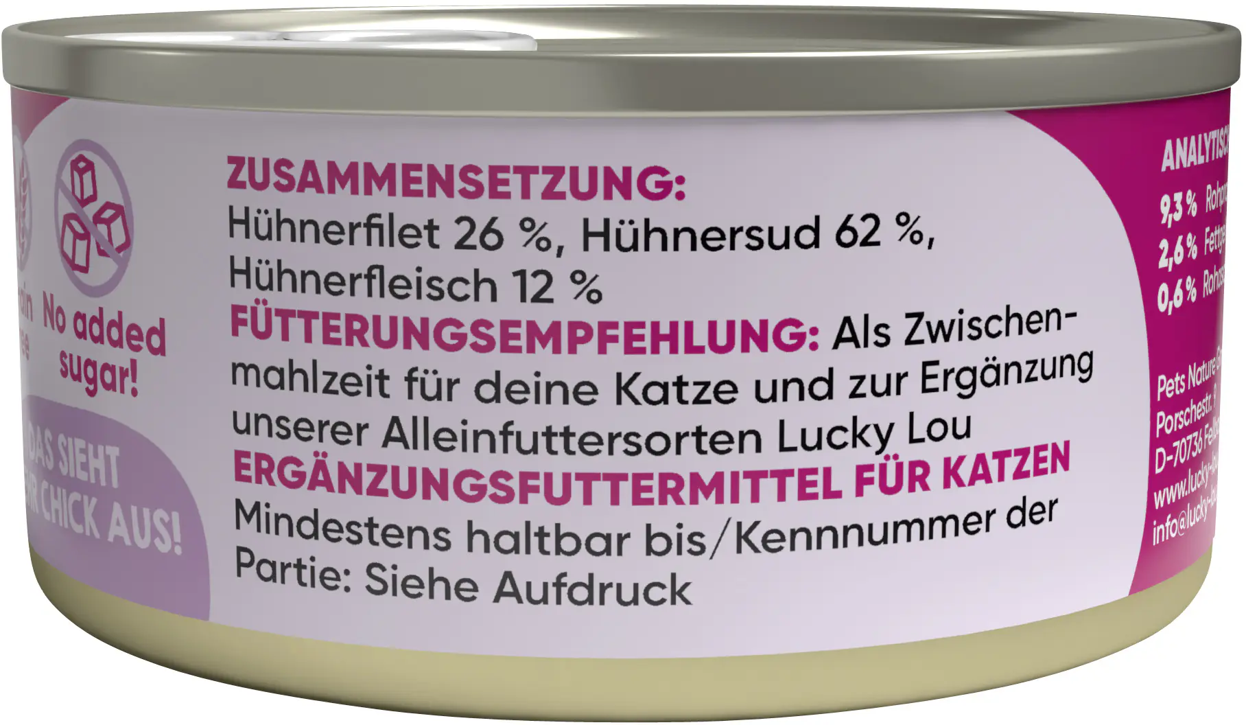 Lucky Lou Extrafood Hühnerfilet in Jelly 70g