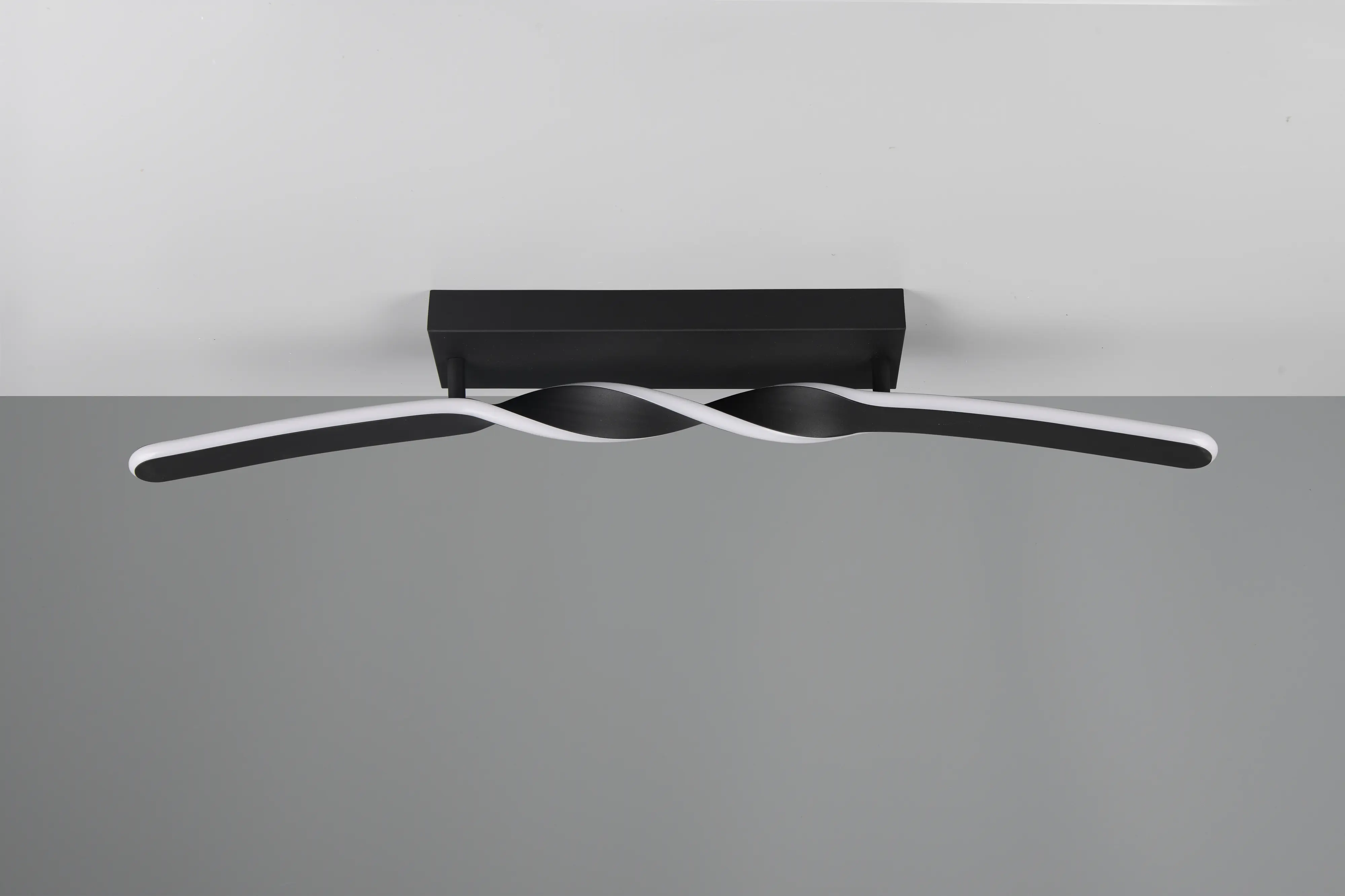 Reality LED Deckenleuchte Ginko 18W schwarz Metall warmweiß