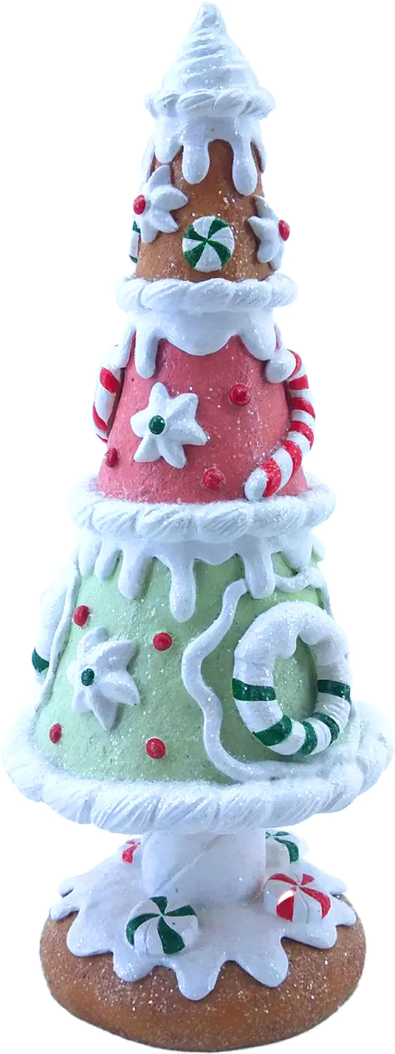 Figur Pfefferkuchen Baum 25,5 x 10,5 x 10,5 cm braun Figur Pfefferkuchen Baum 25,5 x 10,5 x 10,5 cm braun