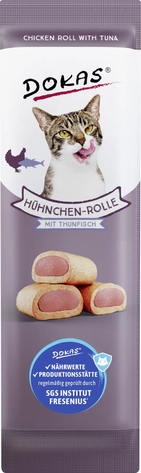 Dokas Hühnchen-Rolle mit Thunfisch 10 g