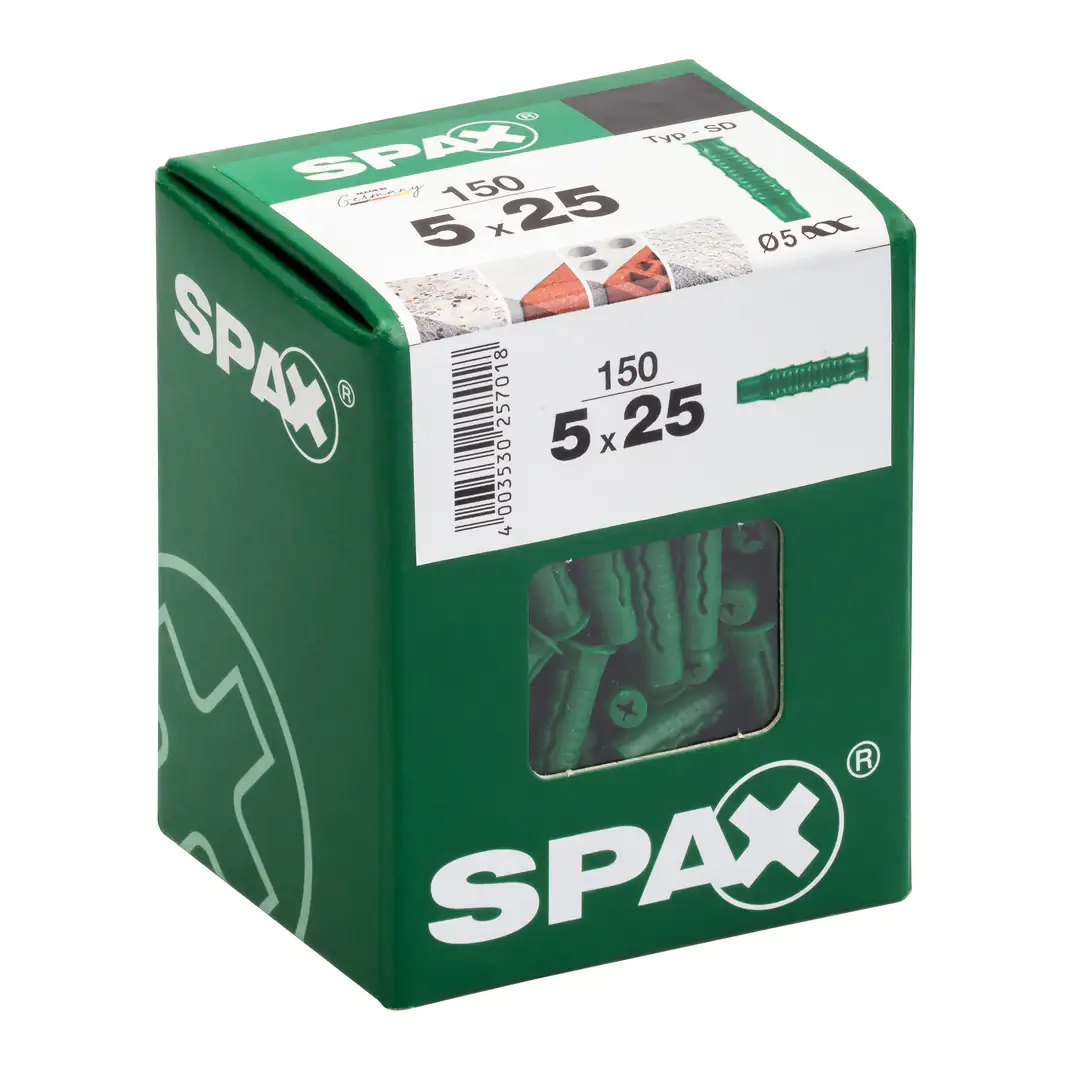 Spax Spreizdübel 5.0 x 25 mm - 150 Stück