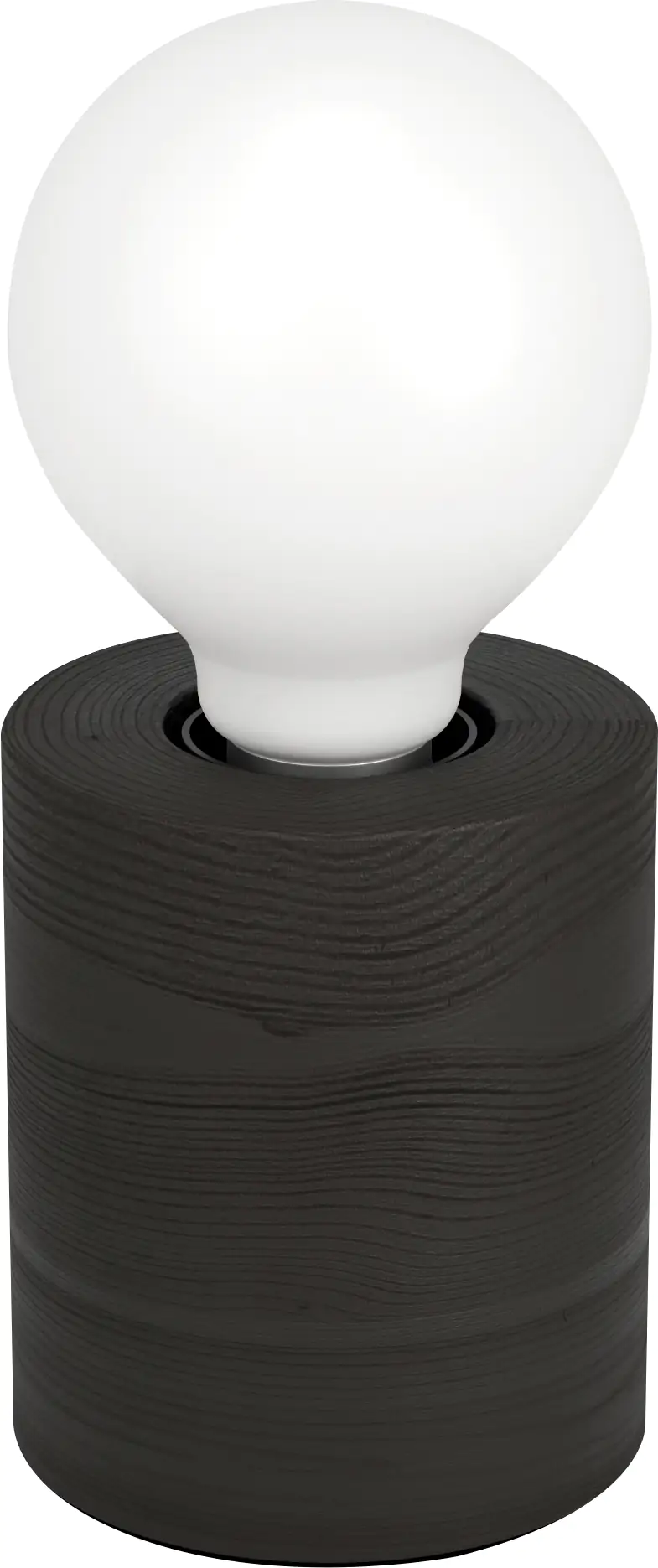 Eglo Tischleuchte Damasco 1 schwarz-transparent Ø 10 cm