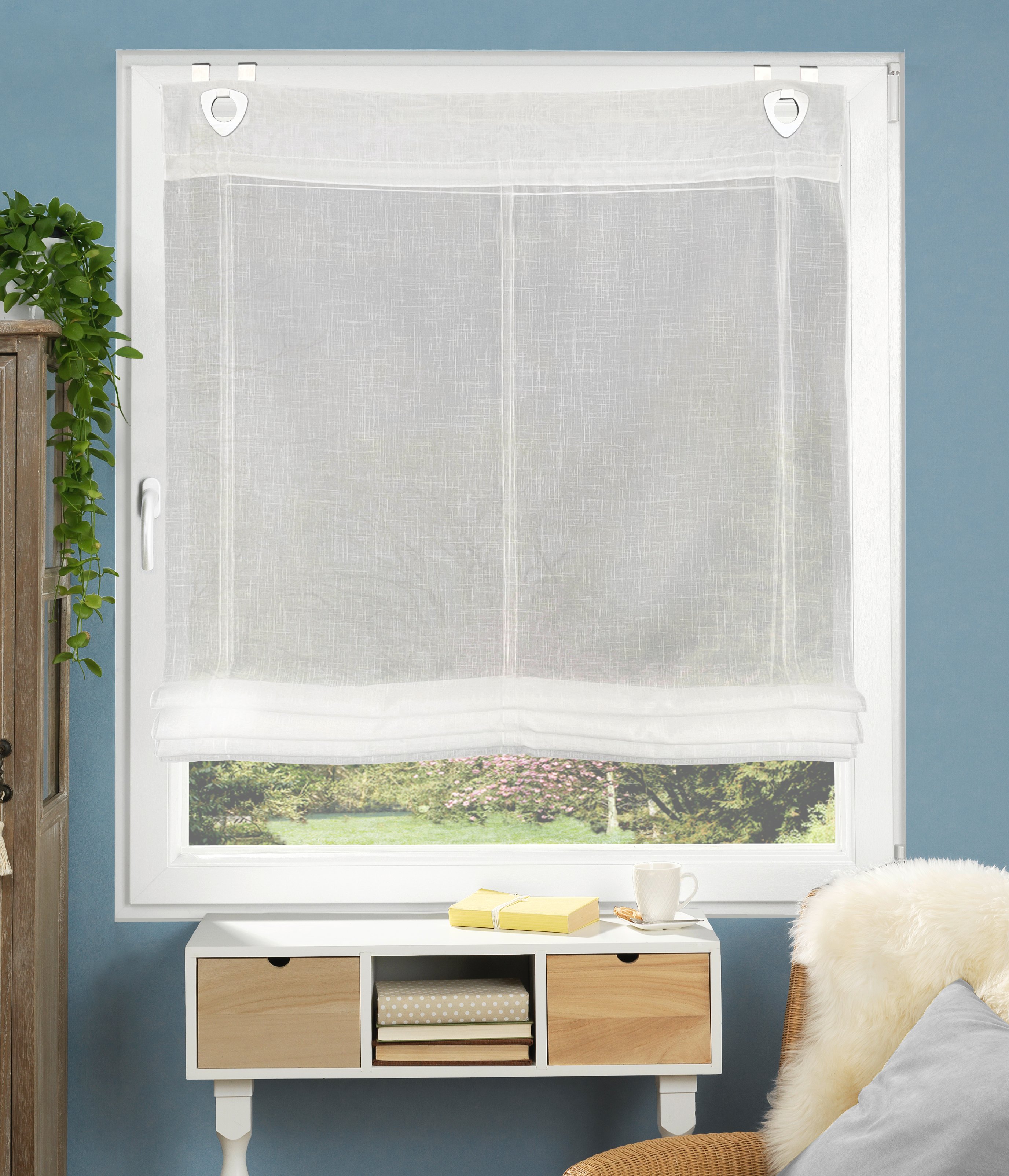 Raffrollo Casper weiß 130 x 100 cm