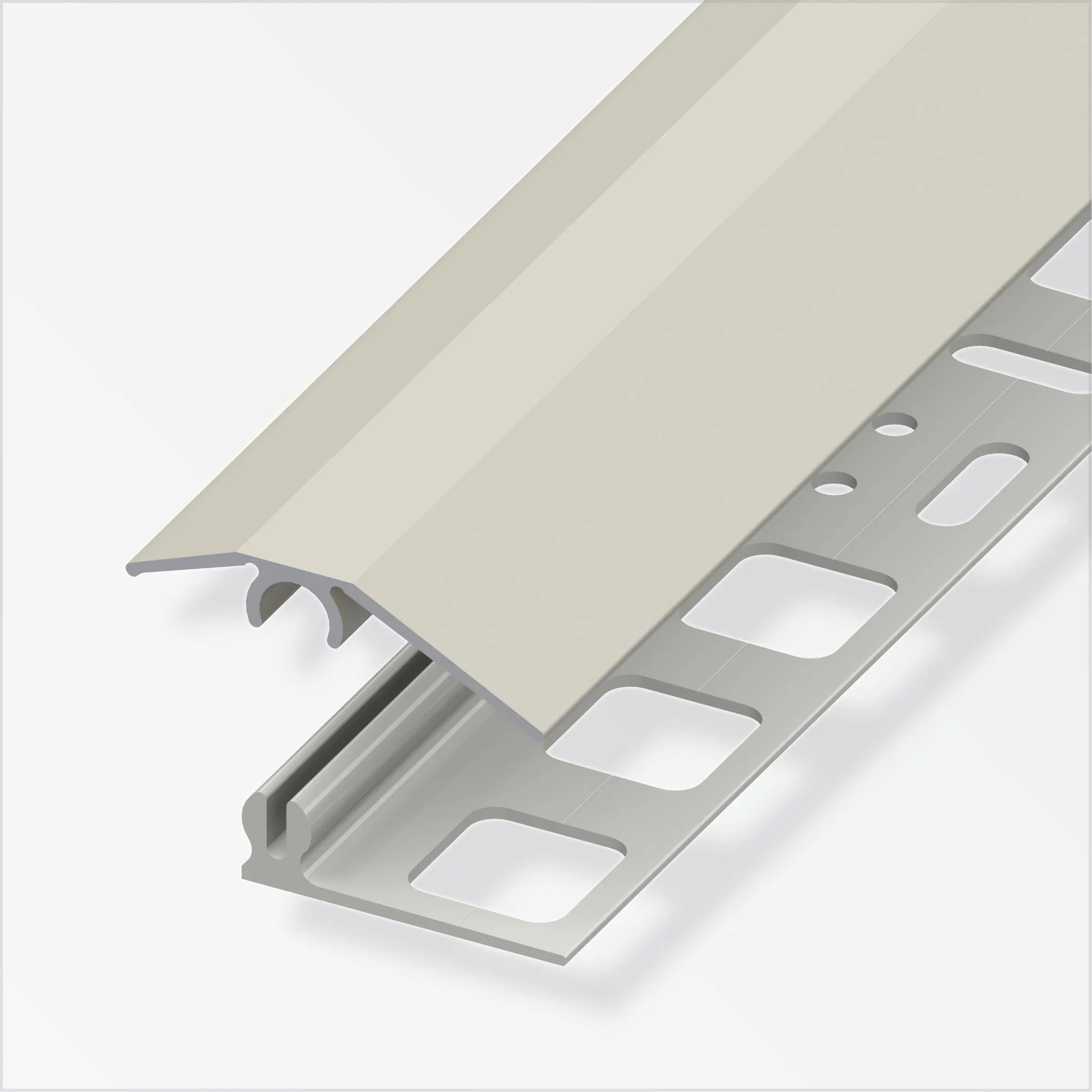 alfer Niveauausgleichs-Profil 1 m, 31 x 7 mm Aluminium eloxiert titan