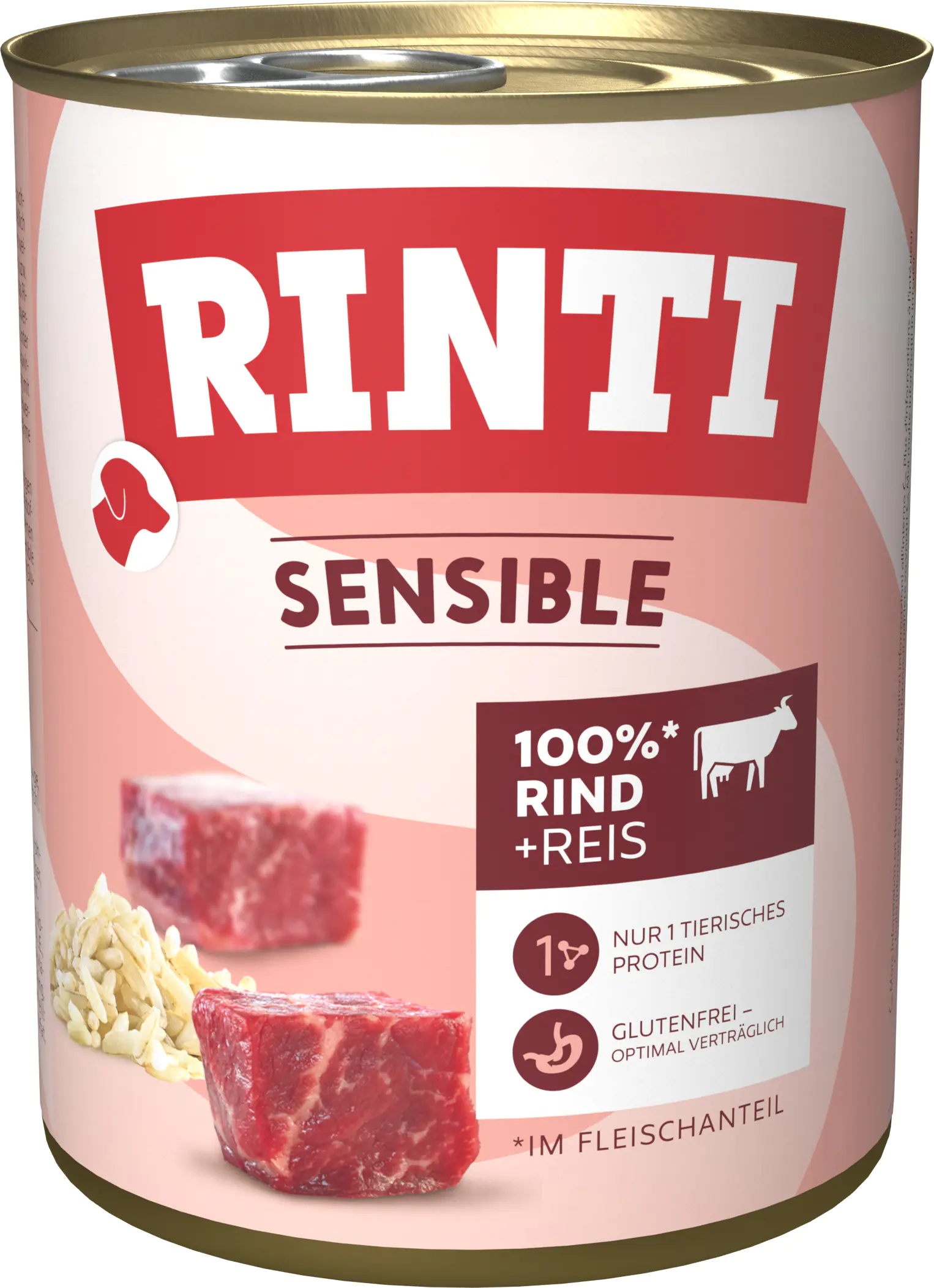 Rinti Hundenassfutter Sensible Rind & Reis 800 g Rinti Hundenassfutter Sensible Rind & Reis 800 g