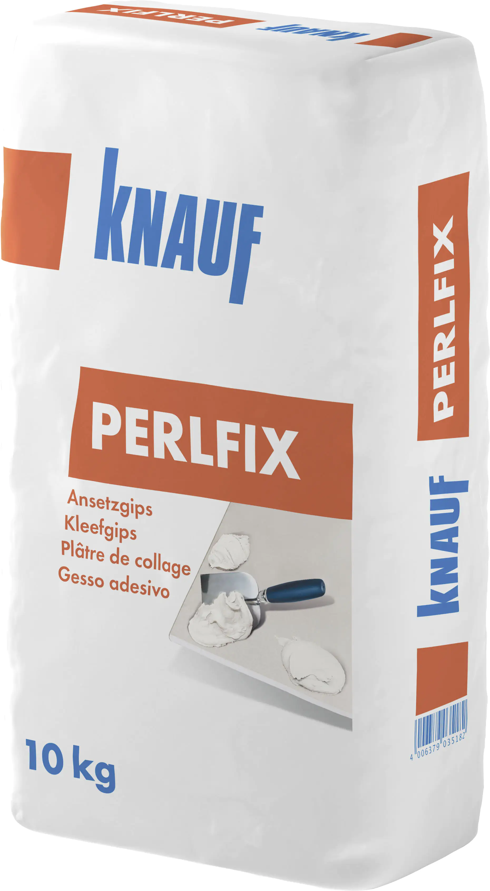 Knauf Perlfix Ansetzgips hellgrau, 10 kg Knauf Perlfix Ansetzgips hellgrau, 10 kg