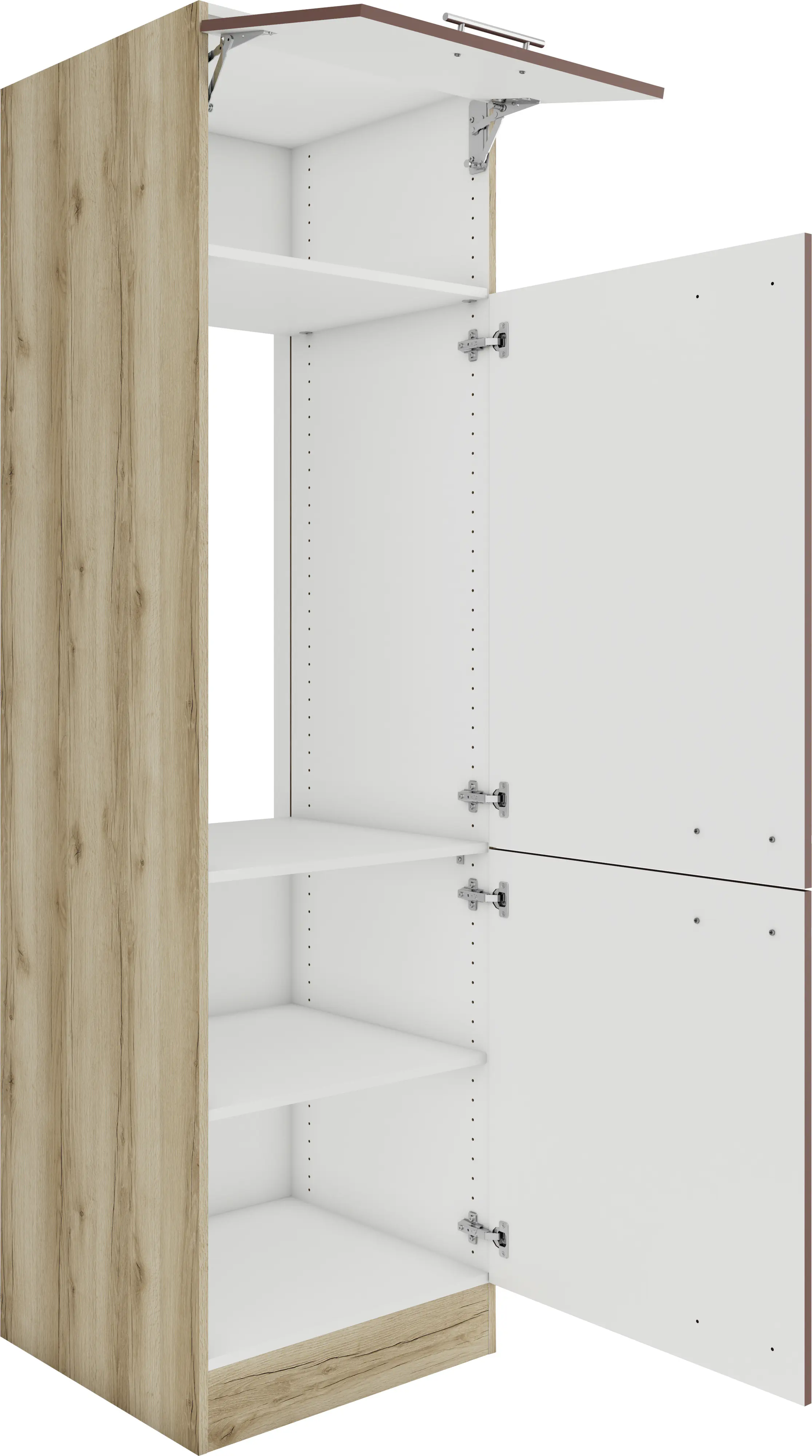 Optifit Hochschrank Bari 407 rostrot/eiche 60 cm