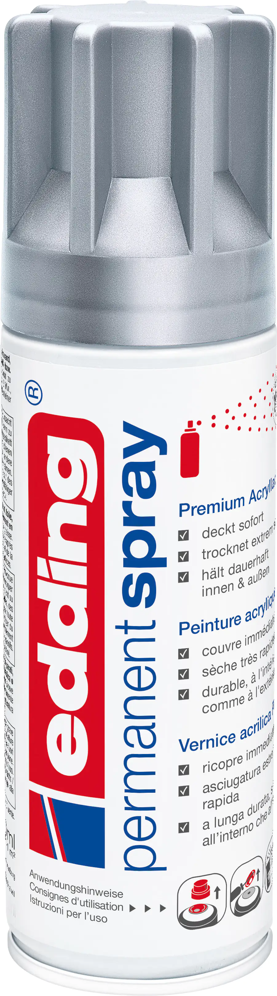 edding 5200 Permanent Spray Premium edding 5200 Permanent Spray Premium silber matt Acrylic Paint