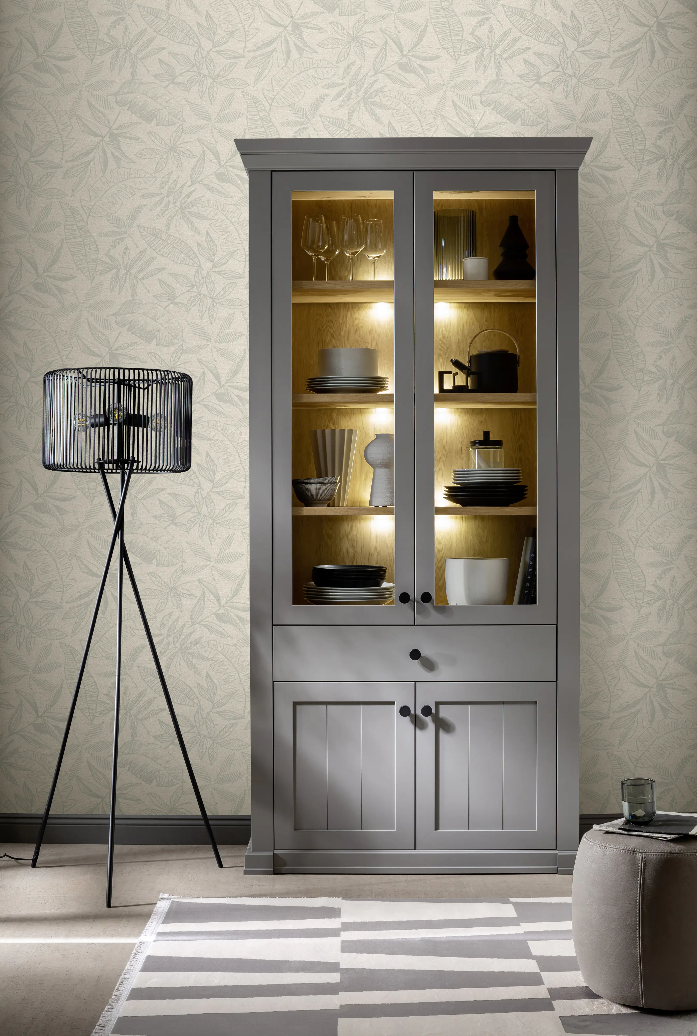 Schöner Wohnen Vliestapete Blätter beige salbei 10,05 x 0,53 m Schöner Wohnen Vliestapete Blätter beige salbei 10,05 x 0,53 m