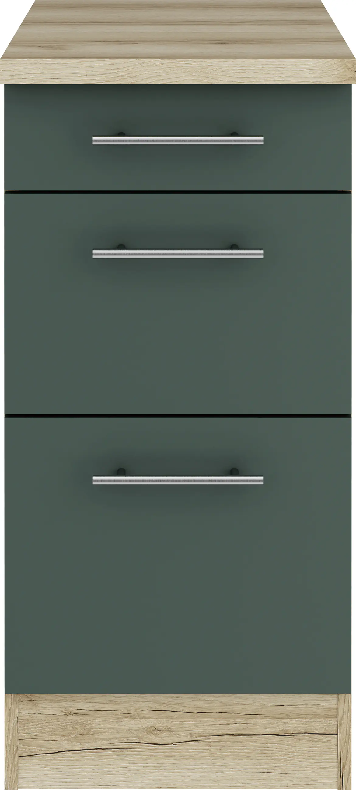 Optifit Unterschrank Savona 405 steingrün/eiche 40 cm