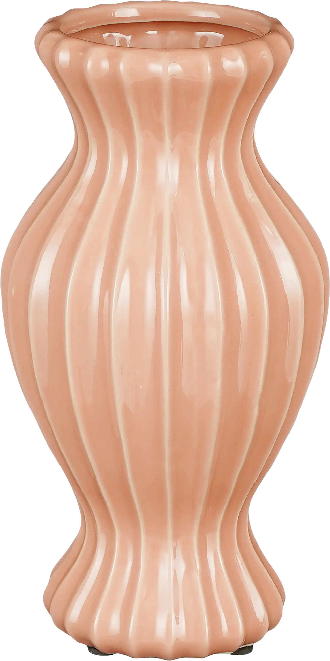 Mica Vase Pippa rosa aus Keramik 25 cm Mica Vase Pippa rosa aus Keramik 25 cm