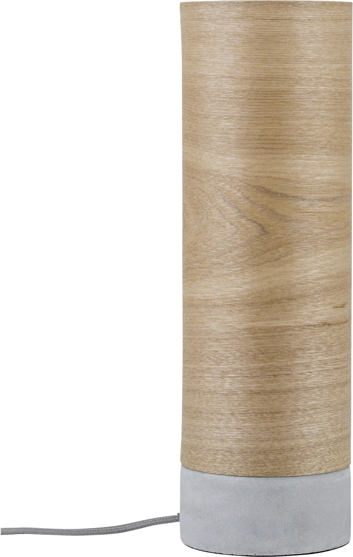 Paulmann Tischleuchte Neordic Skadi E14, Holz, grau, dimmbar