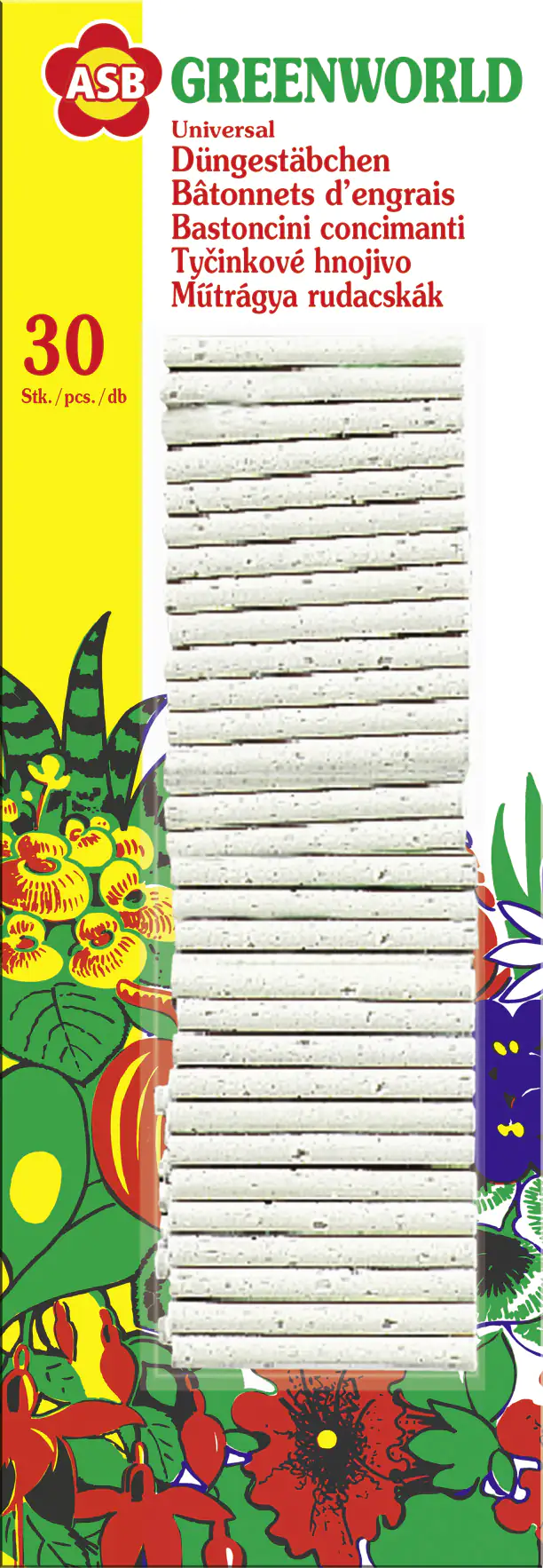 ASB Greenworld Düngestäbchen 30 Stück ASB Greenworld Düngestäbchen 30 Stück