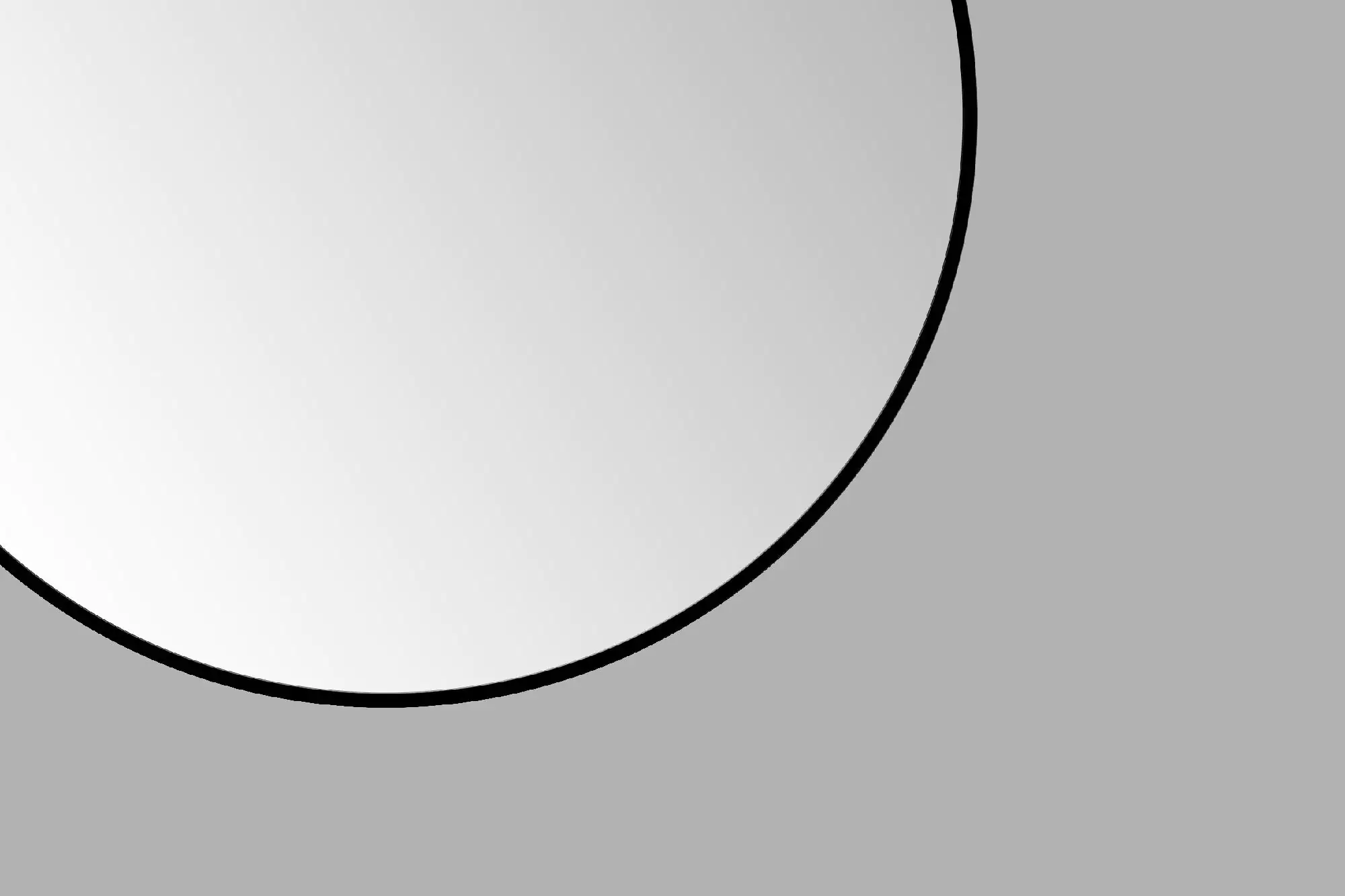 DSK Design Spiegel Silver Globo Ø120 cm, schwarz