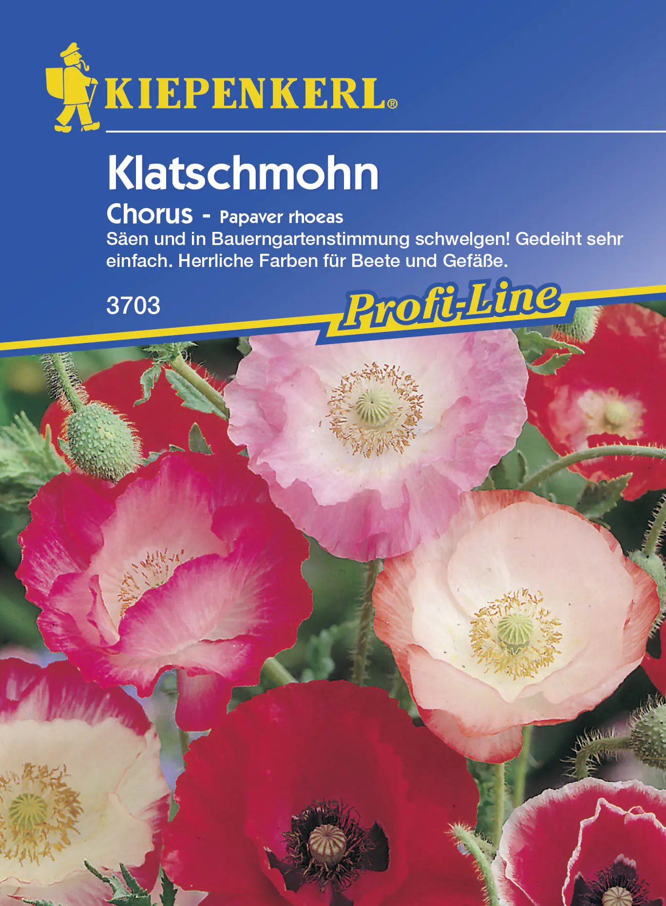 Kiepenkerl Klatschmohn Chorus Papaver rhoeas, Inhalt: ca. 100 Pflanzen