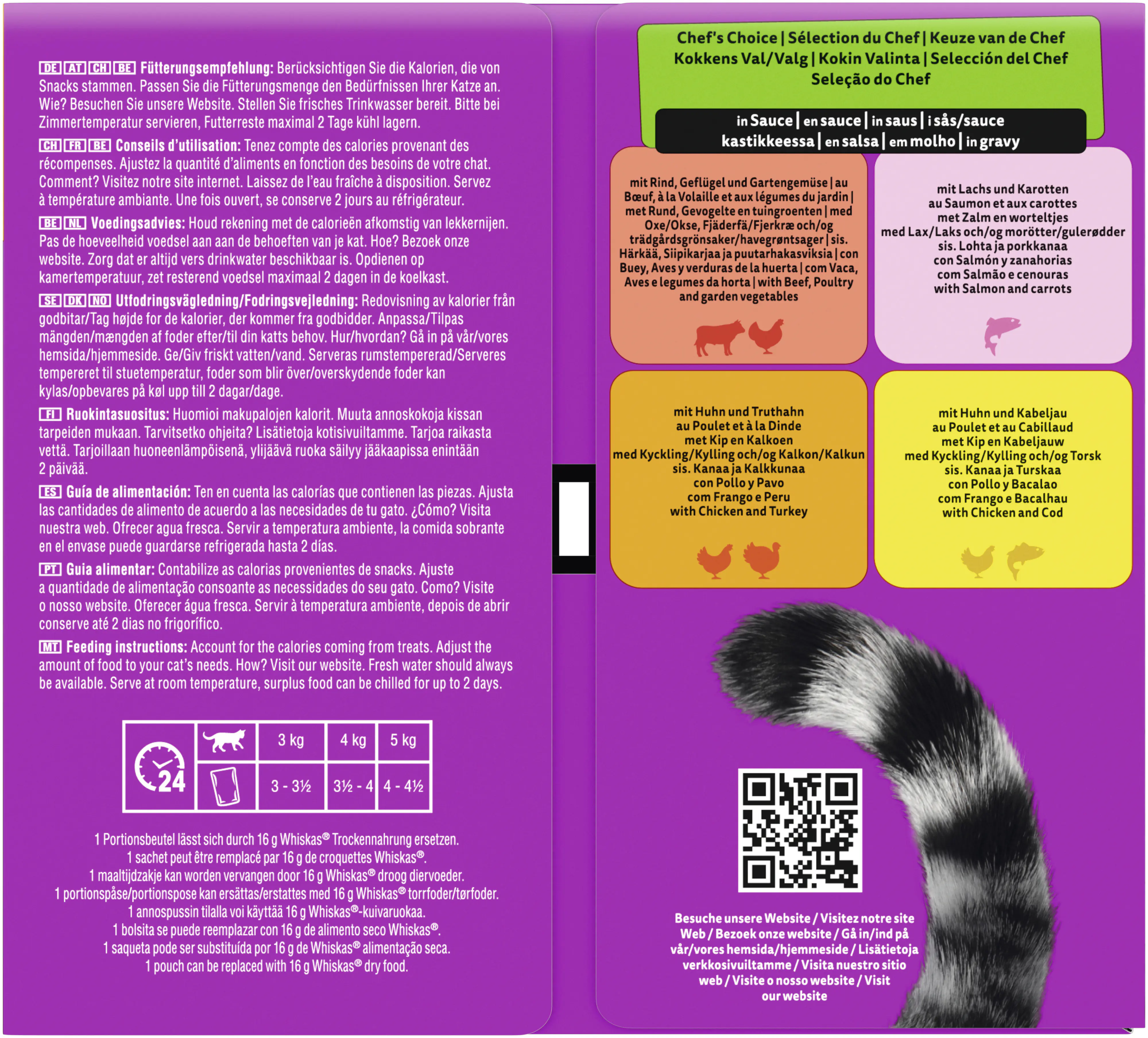 Whiskas Tasty Mix Katzennassfutter Adult 40 x 85 g Fisch in Sauce