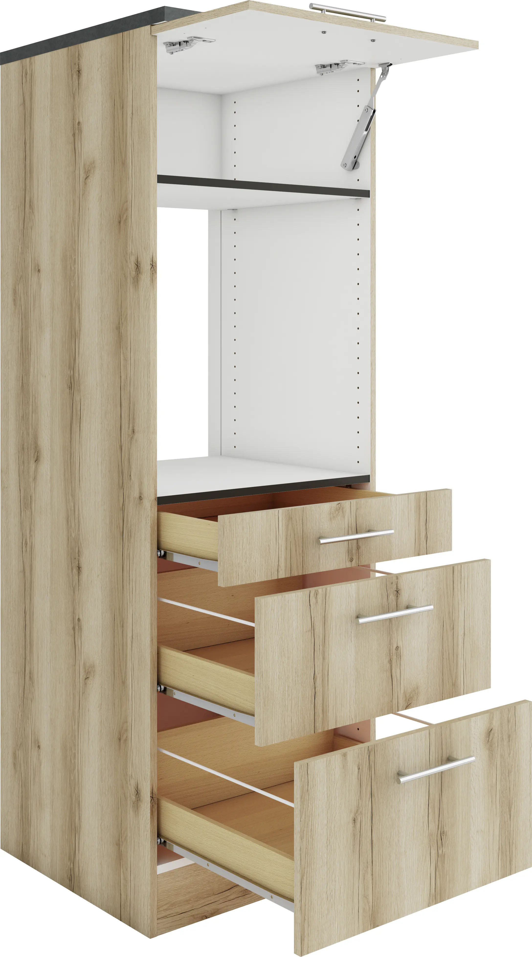 Optifit Midischrank Livorno 290 eiche 60 cm