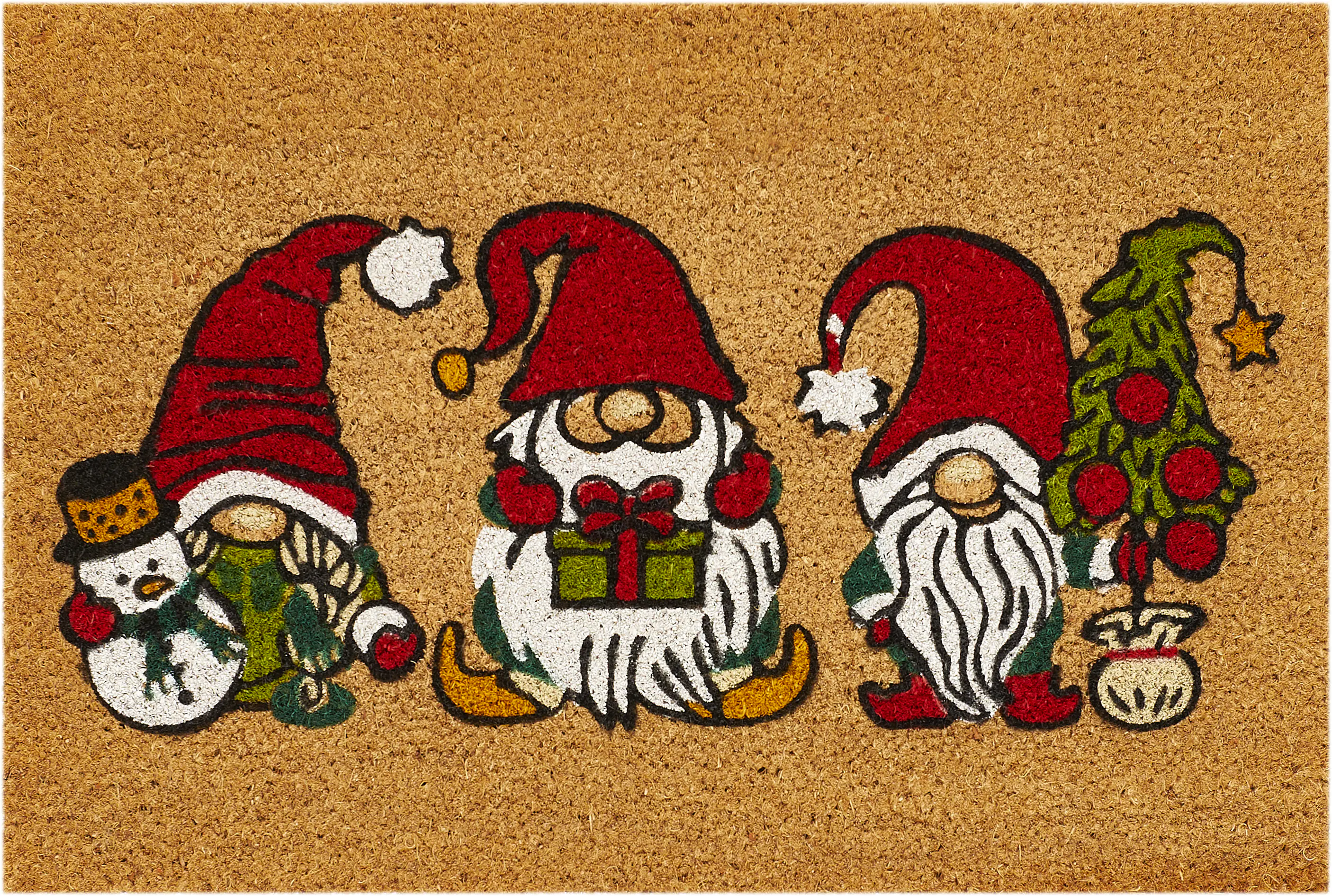 Andiamo Fußmatte Donus Weihnachtsmotiv 40 x 60 cm natur