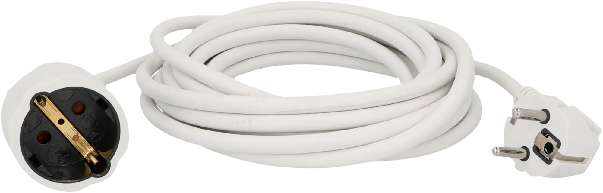 Unitec Schutzkontakt-Verlängerungskabel 5 m H05VV-F 1,5 mm² weiß Unitec Schutzkontakt-Verlängerungskabel 5 m H05VV-F 1,5 mm² weiß