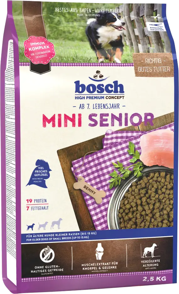 4015598013543 Bosch Mini Senior 2,5 kg