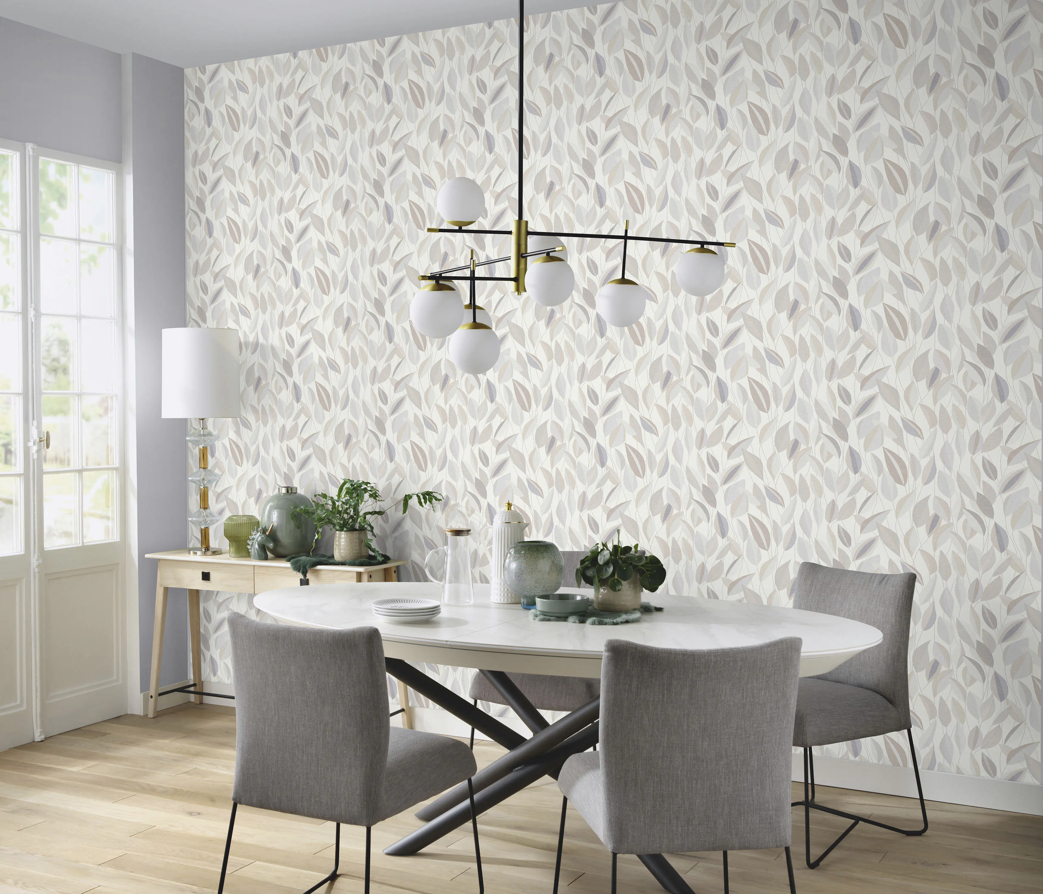 Erismann Vliestapete Grafisch Gentle grau 10,05 x 0,53 m